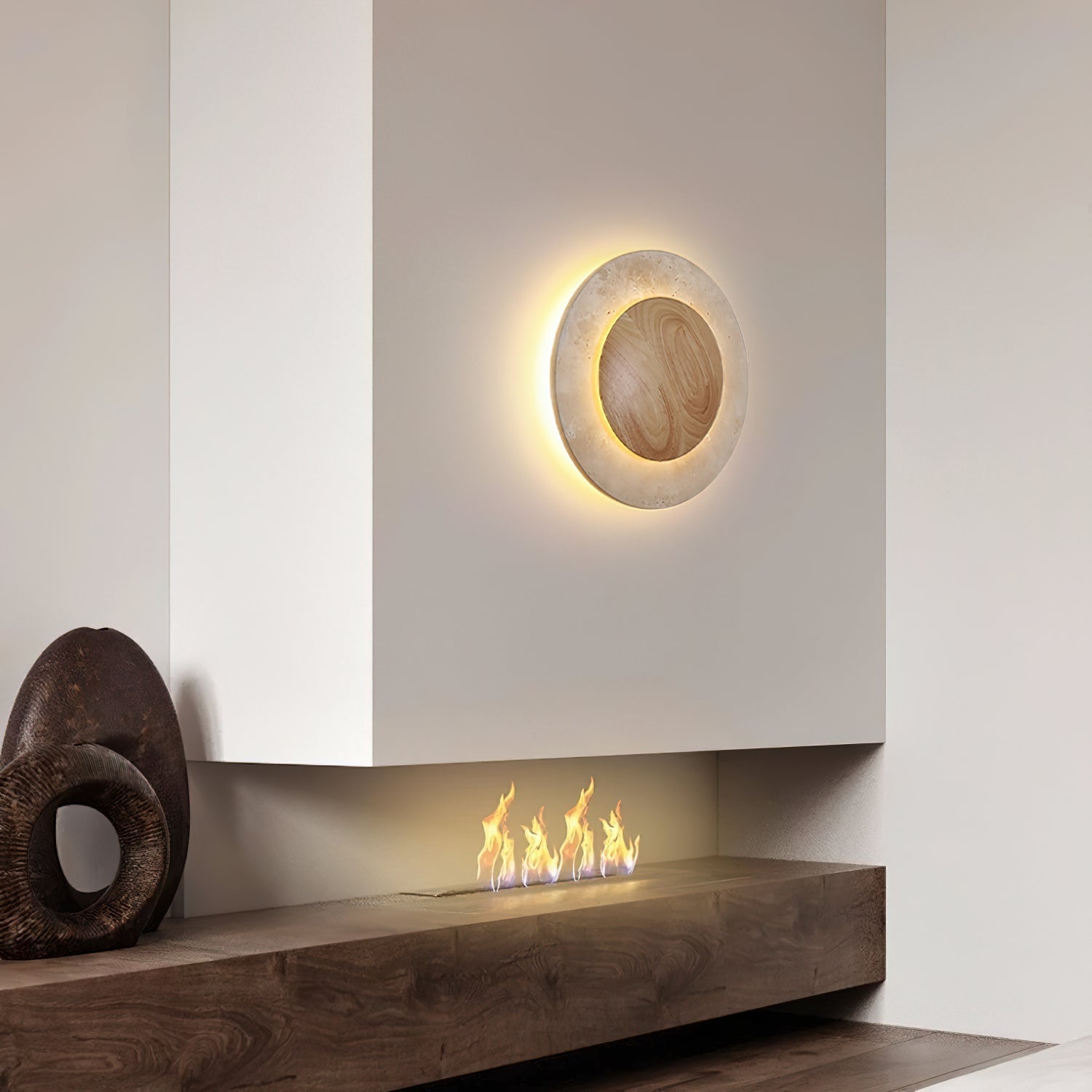 Celazo Natural Stone Wall Light