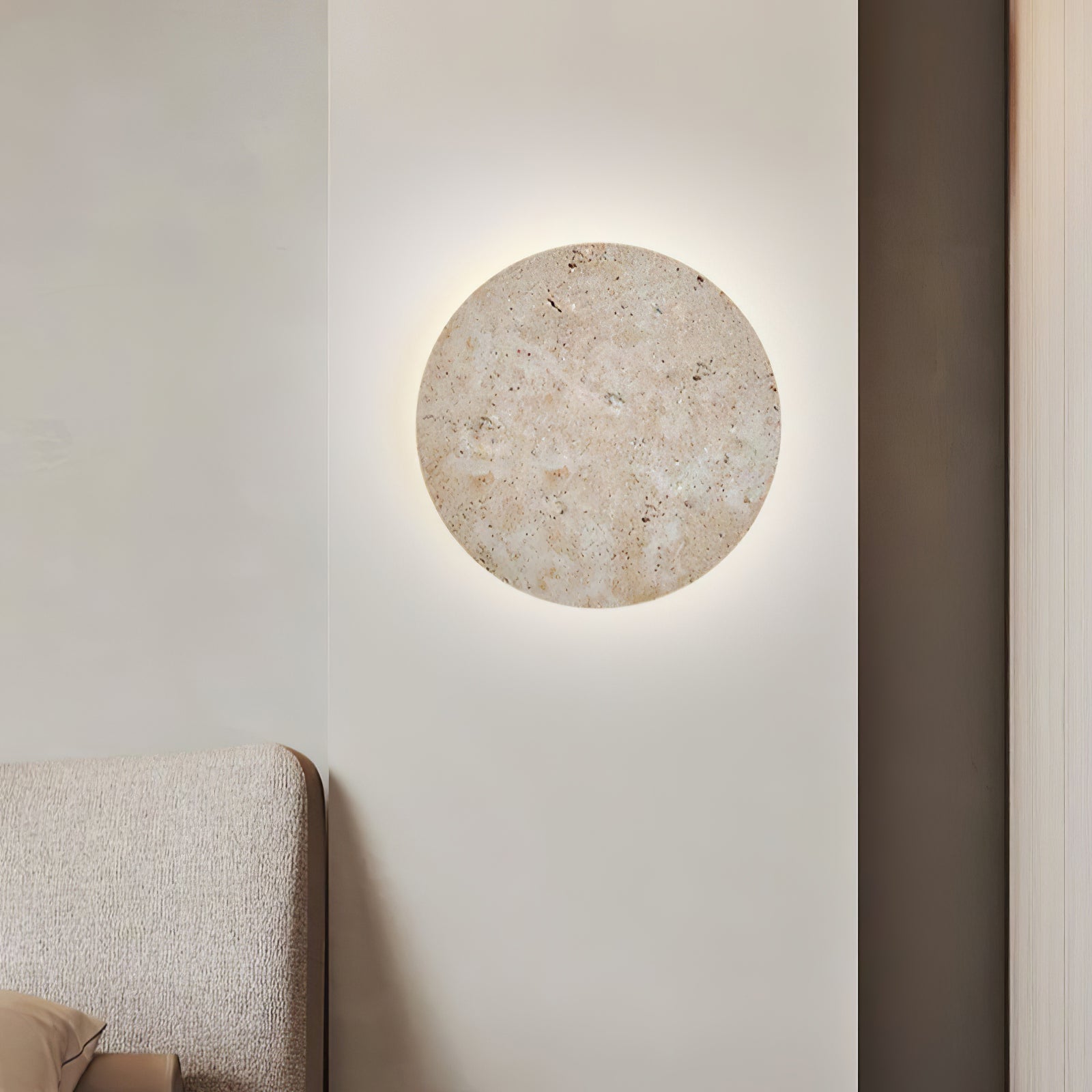 Circlon Travertine Wall Light