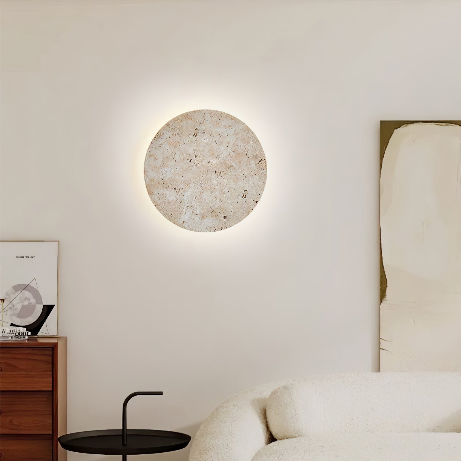 Circlon Travertine Wall Light