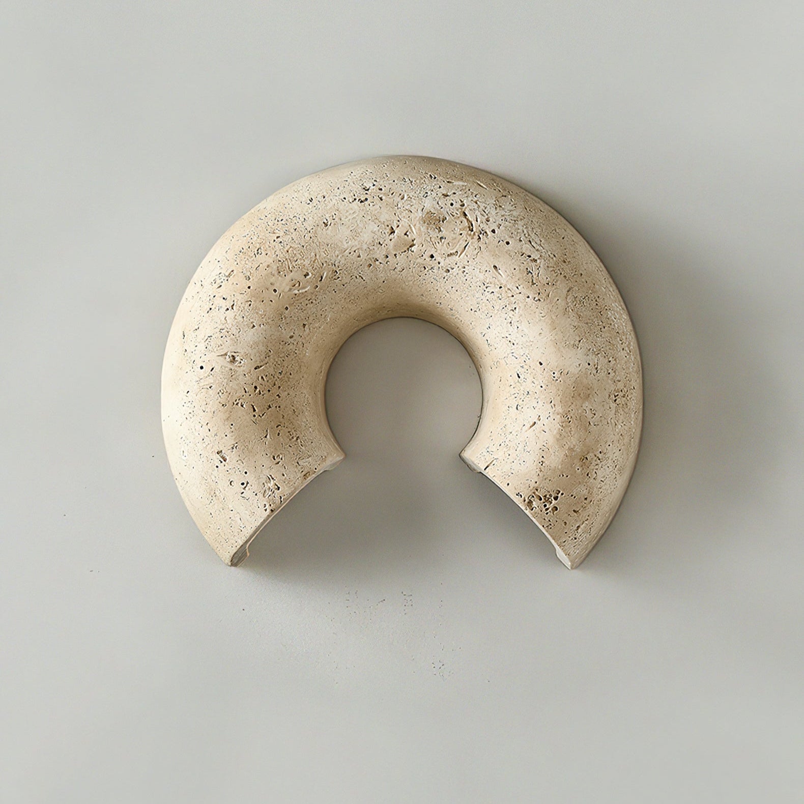 Broken Circle Natural Stone Wall Light