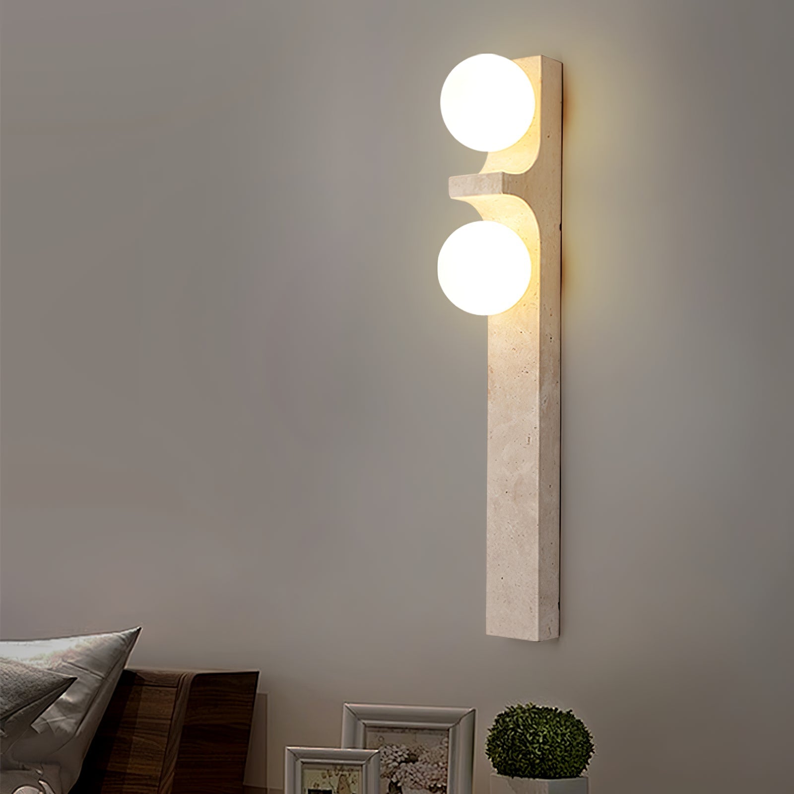 Ceiyra Travertine Wall Light