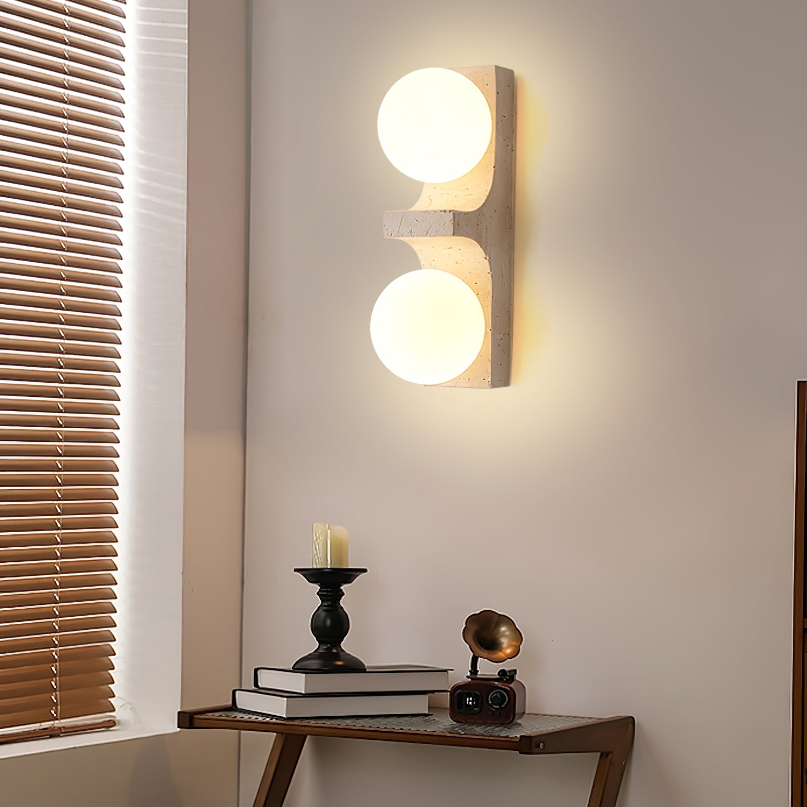 Ceiyra Travertine Wall Light