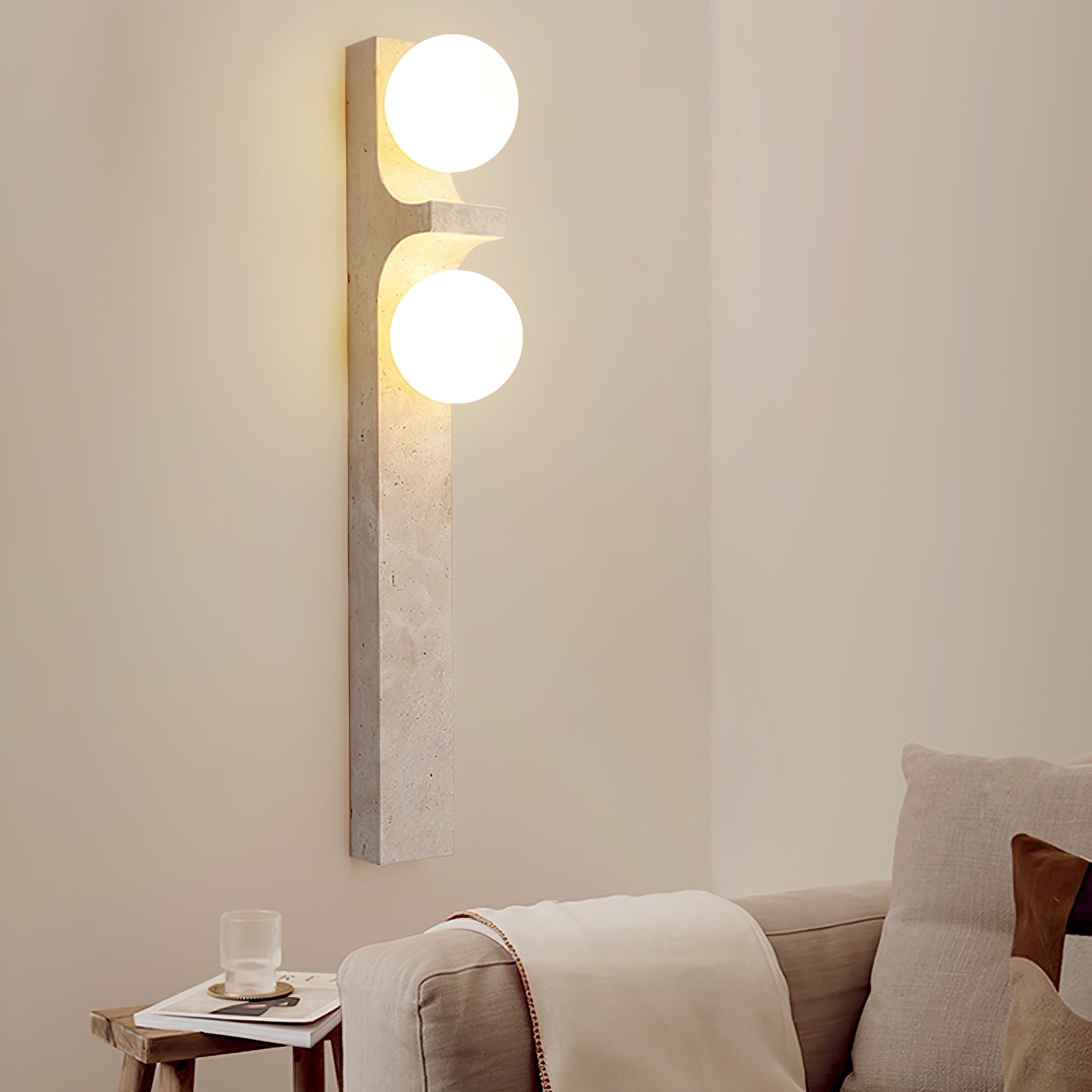 Ceiyra Travertine Wall Light