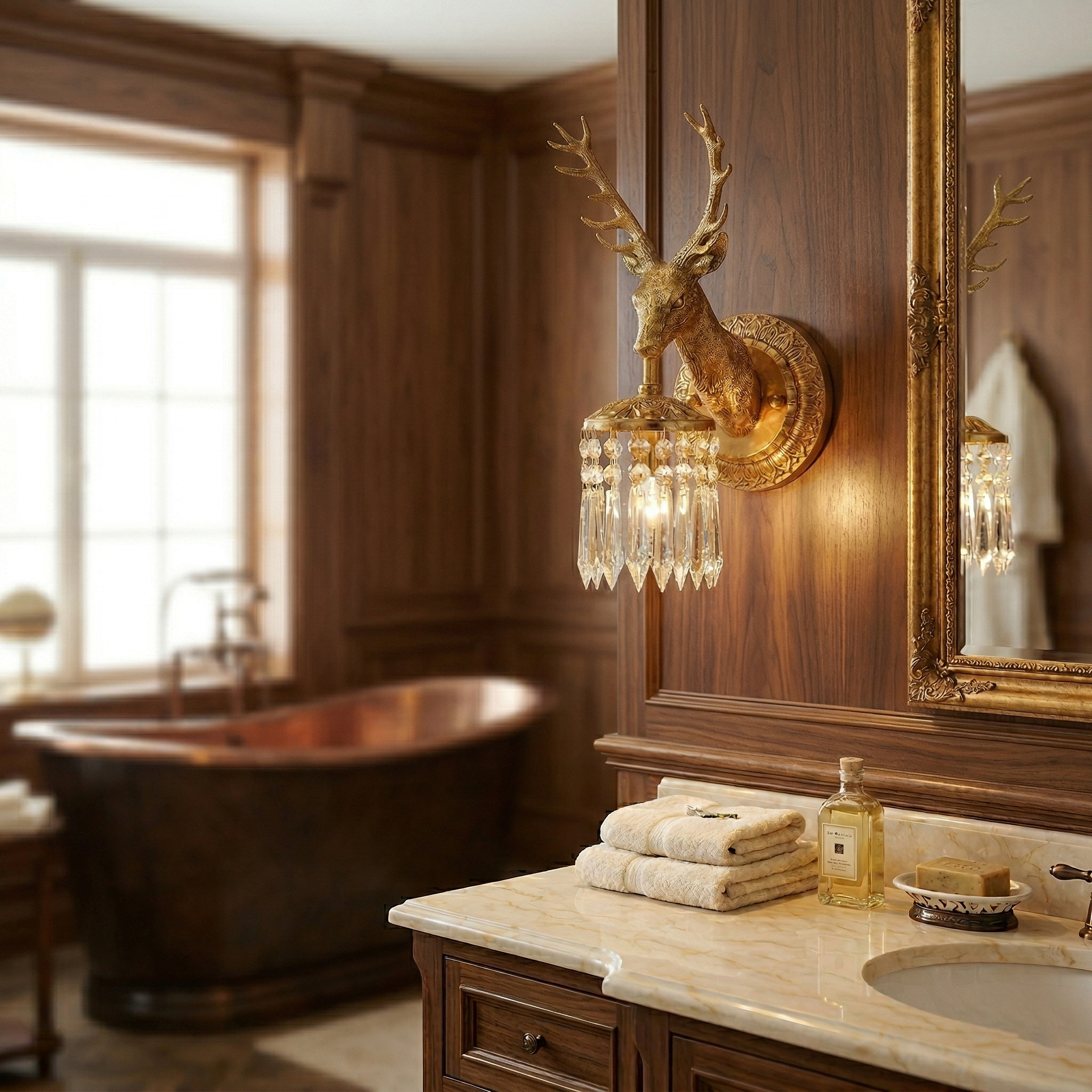 Ashve Stag Wall Light