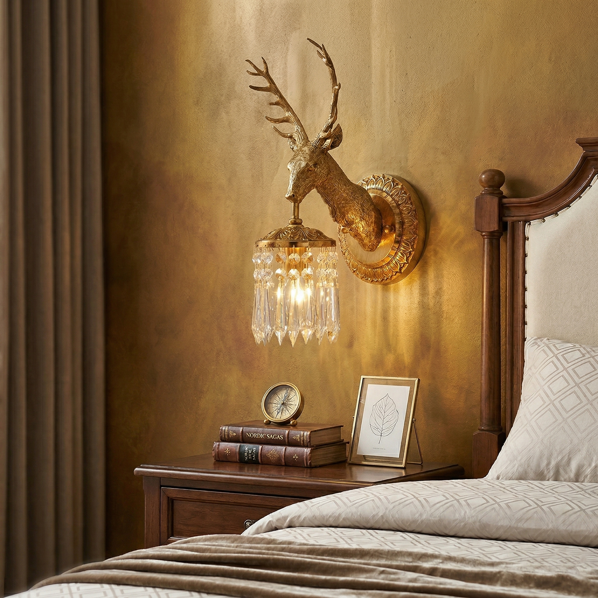 Ashve Stag Wall Light