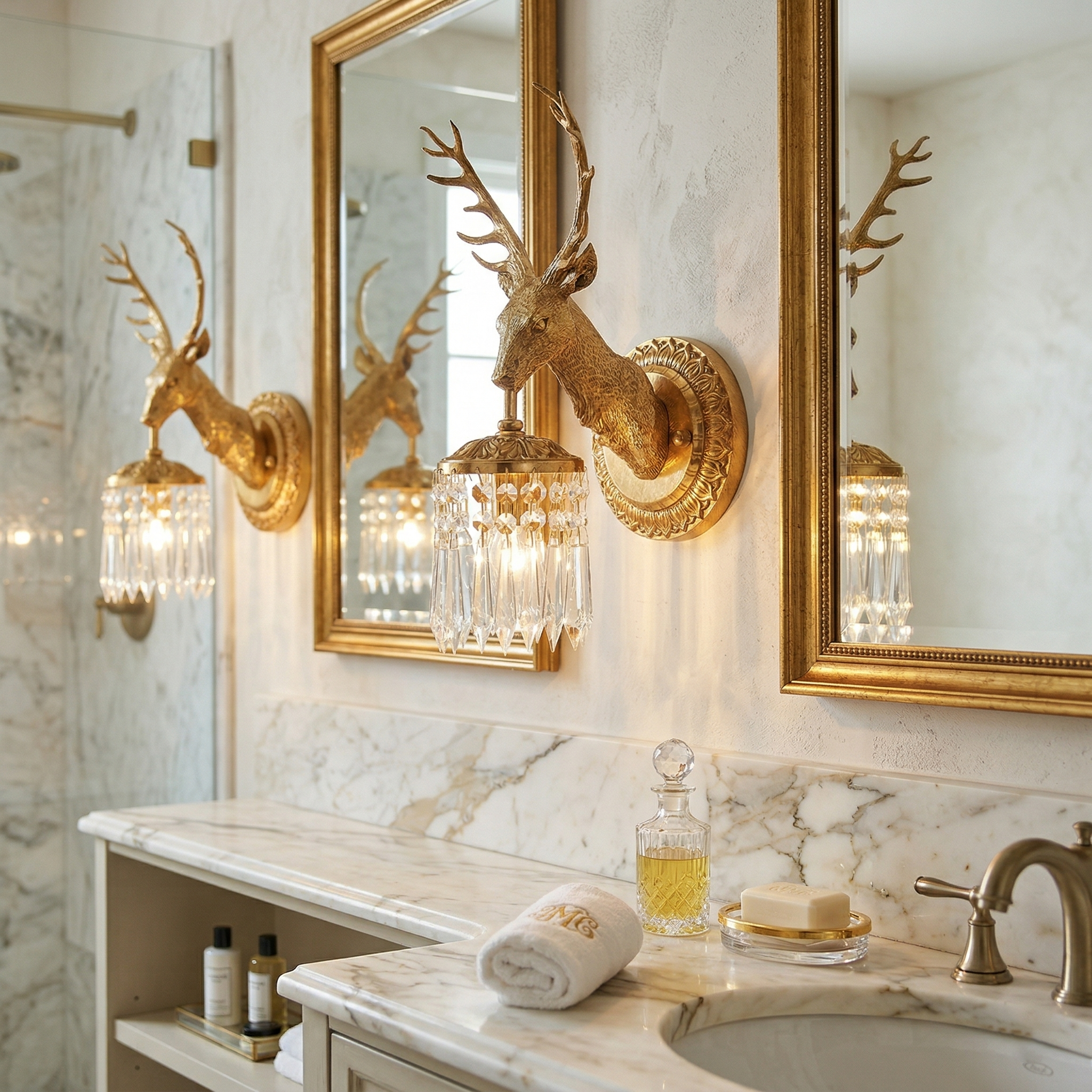 Ashve Stag Wall Light