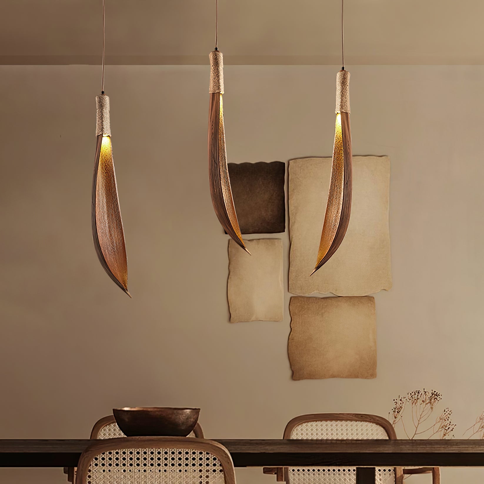 Cocos Leaf Pendant Light