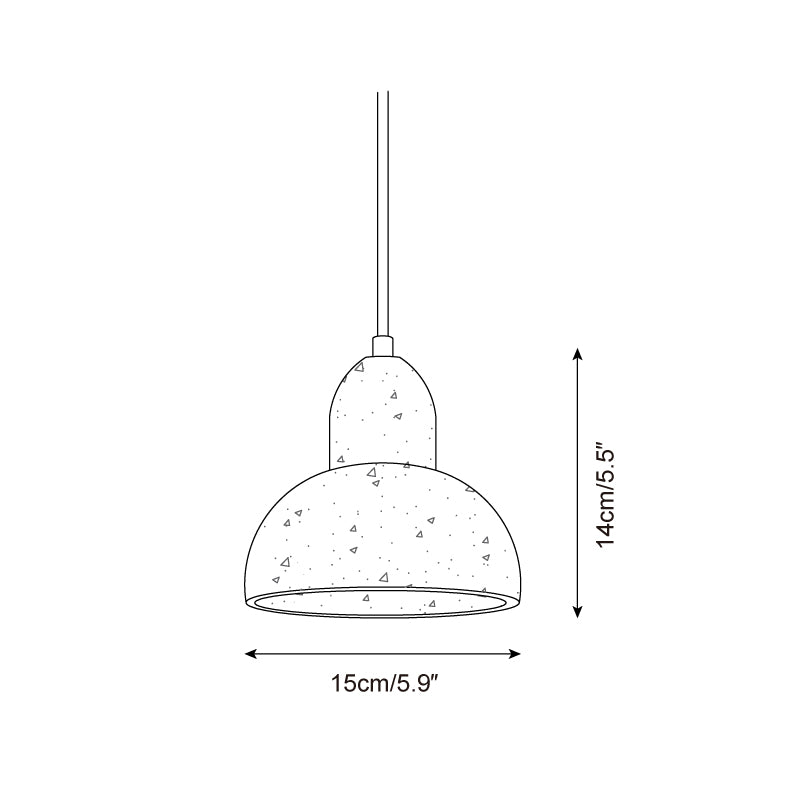 Crevezo Natural Stone Pendant Light