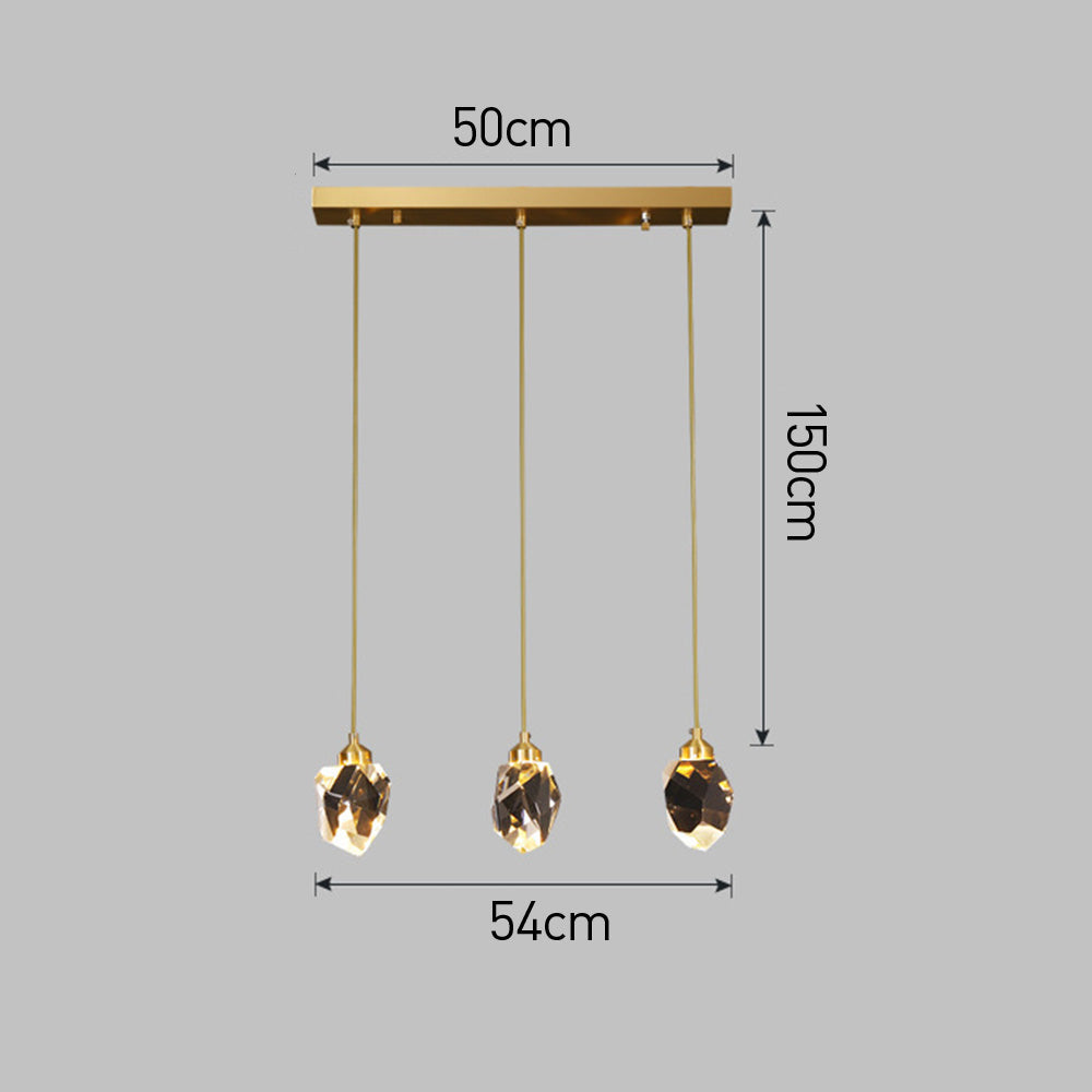 Raindrop Gold Accent Pendant Light