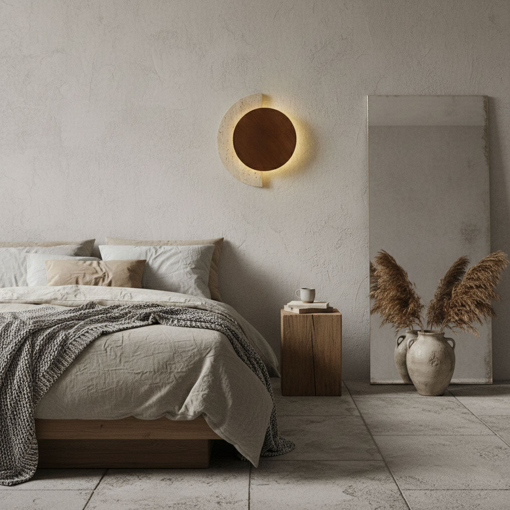 Hesco Travertine Wall Light