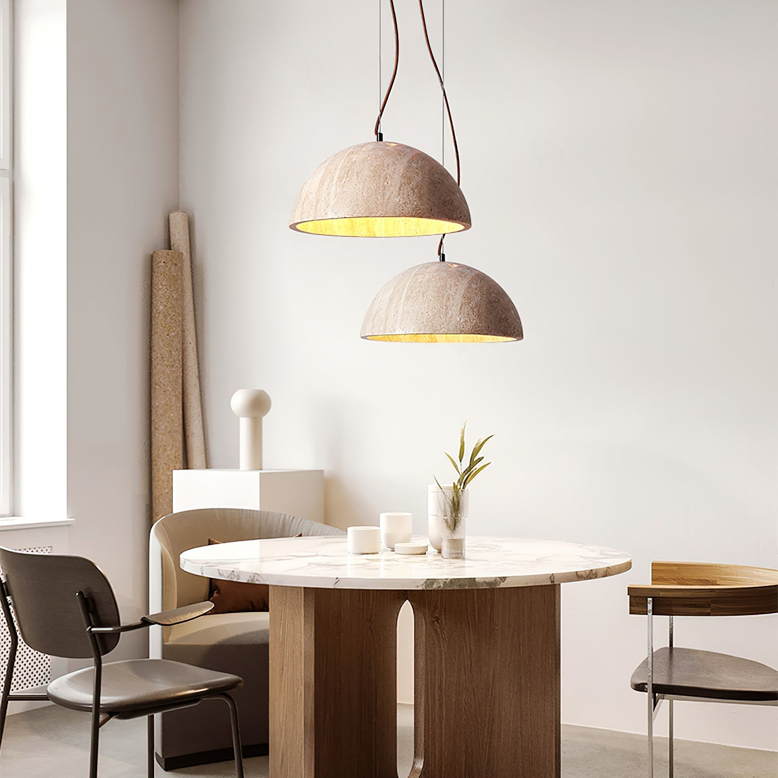 Meresci Natural Stone Pendant Light
