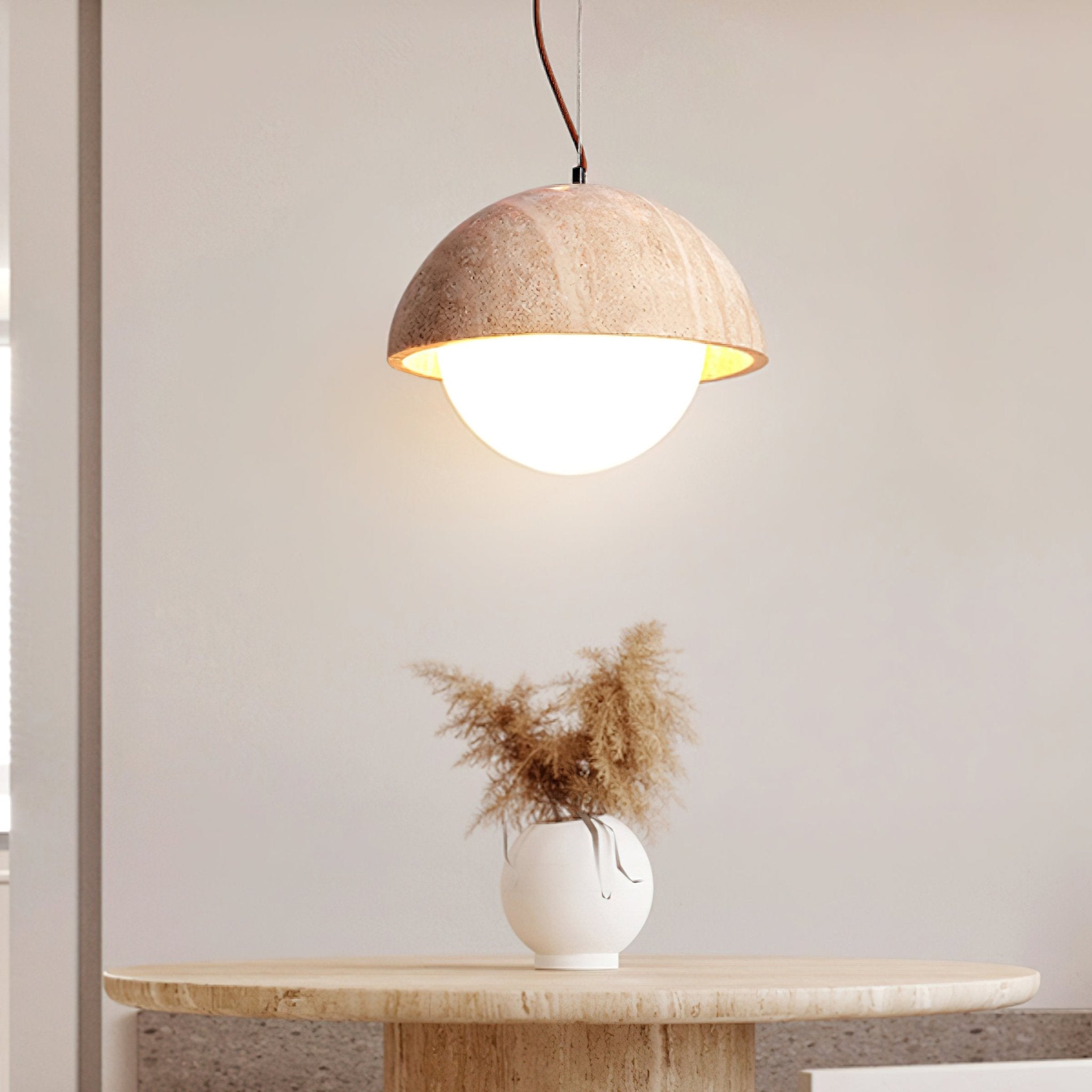 Meresci Natural Stone Pendant Light