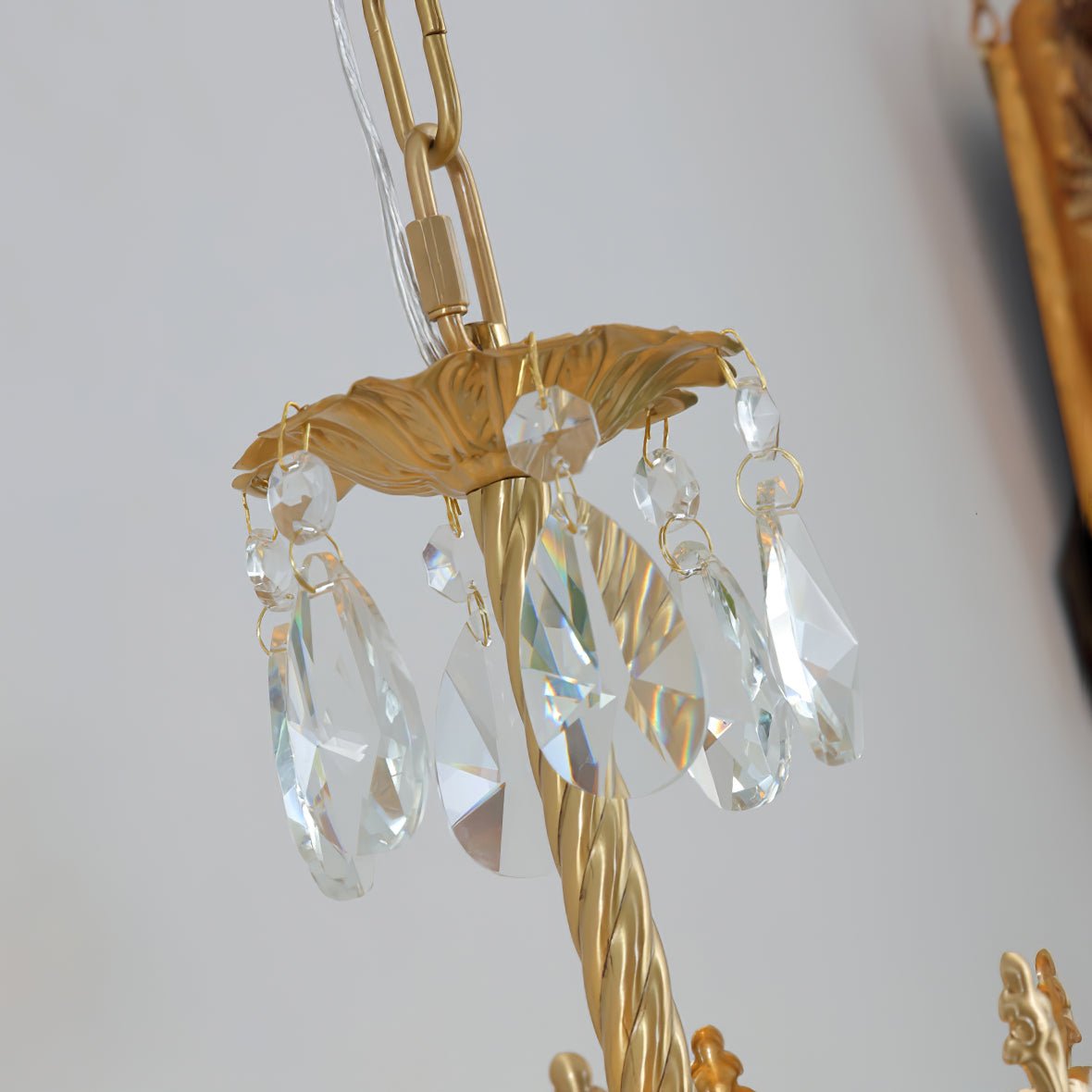 Qelin Crystal Crown Wall Light