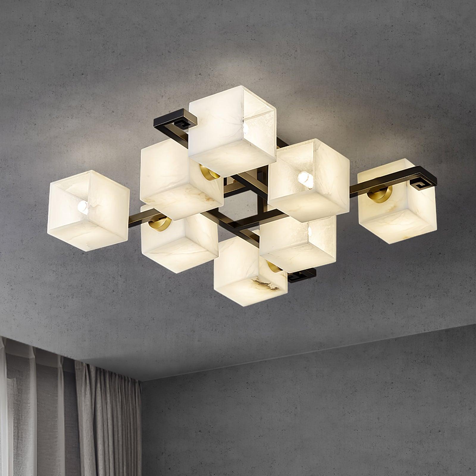 Cubilis Alabaster Ceiling Light