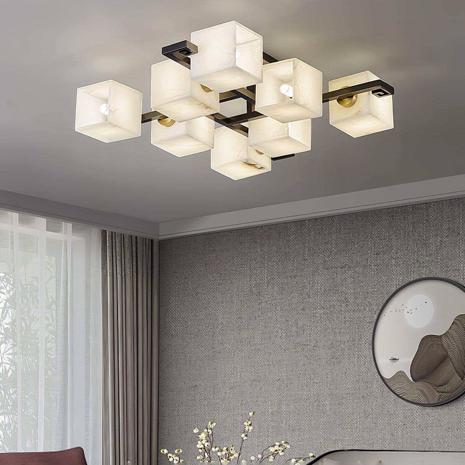 Cubilis Alabaster Ceiling Light