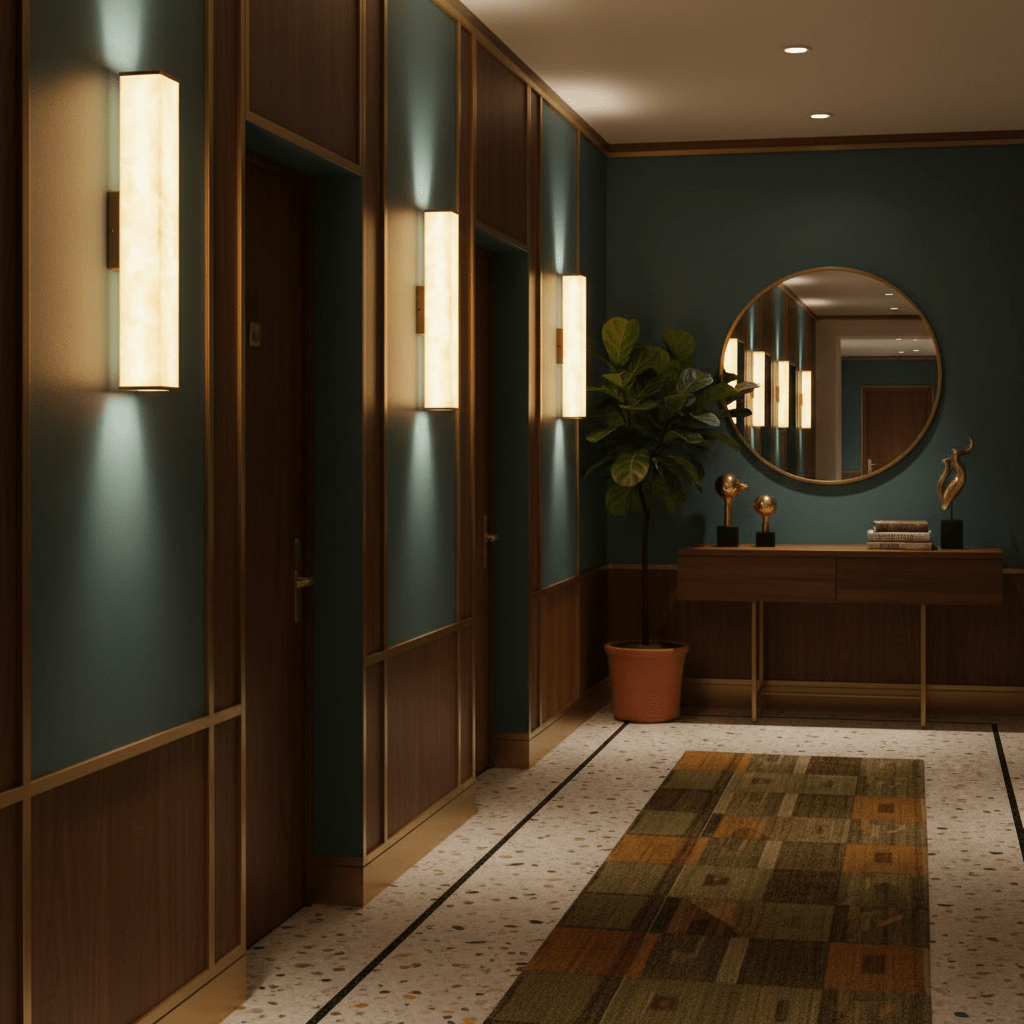 Caboze Alabaster Wall Light