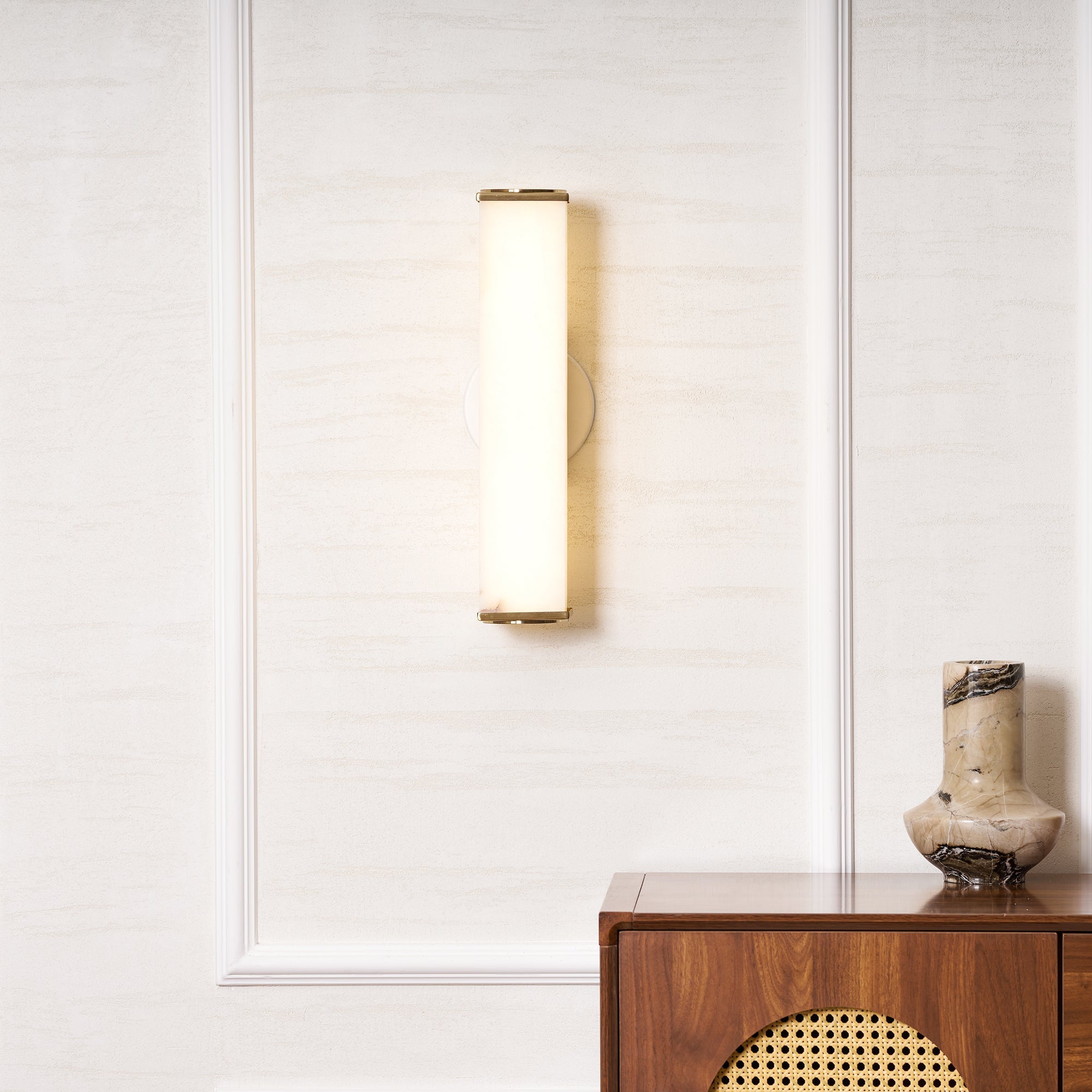 Caboze Alabaster Wall Light