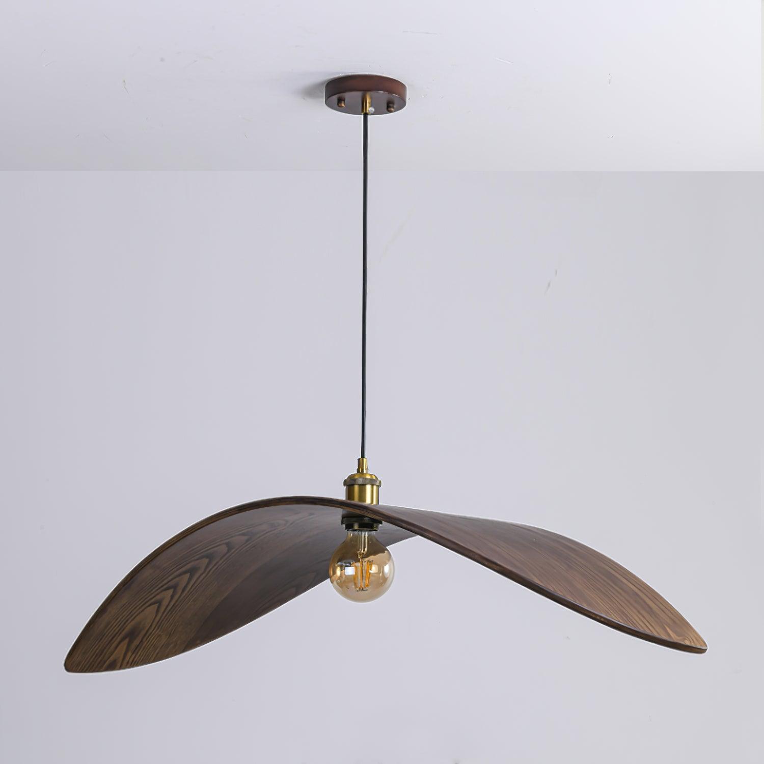 Curved Wood Design Pendant Light