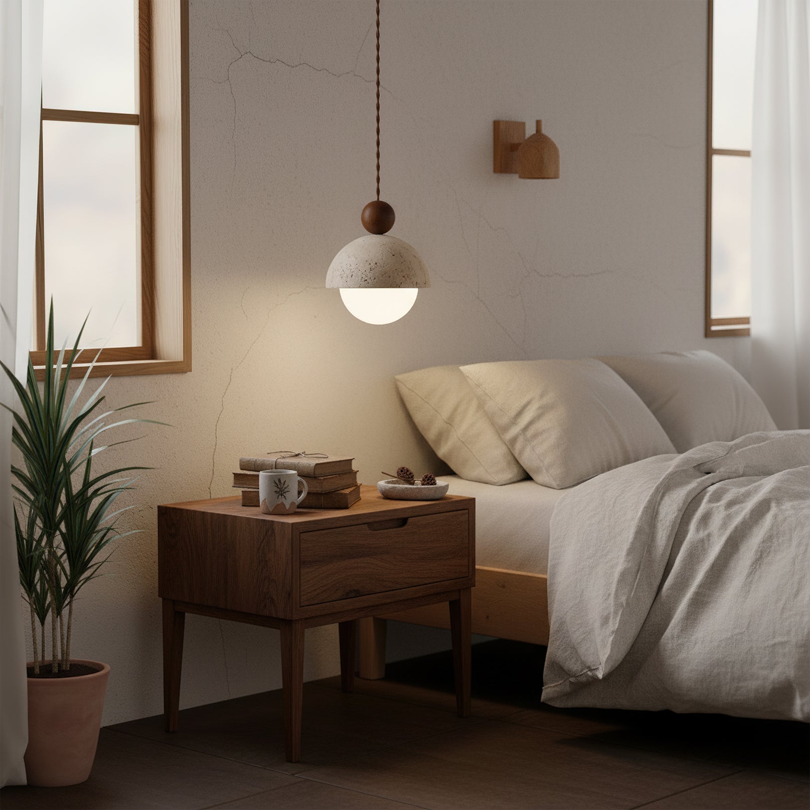 Nordale Travertine Pendant Light