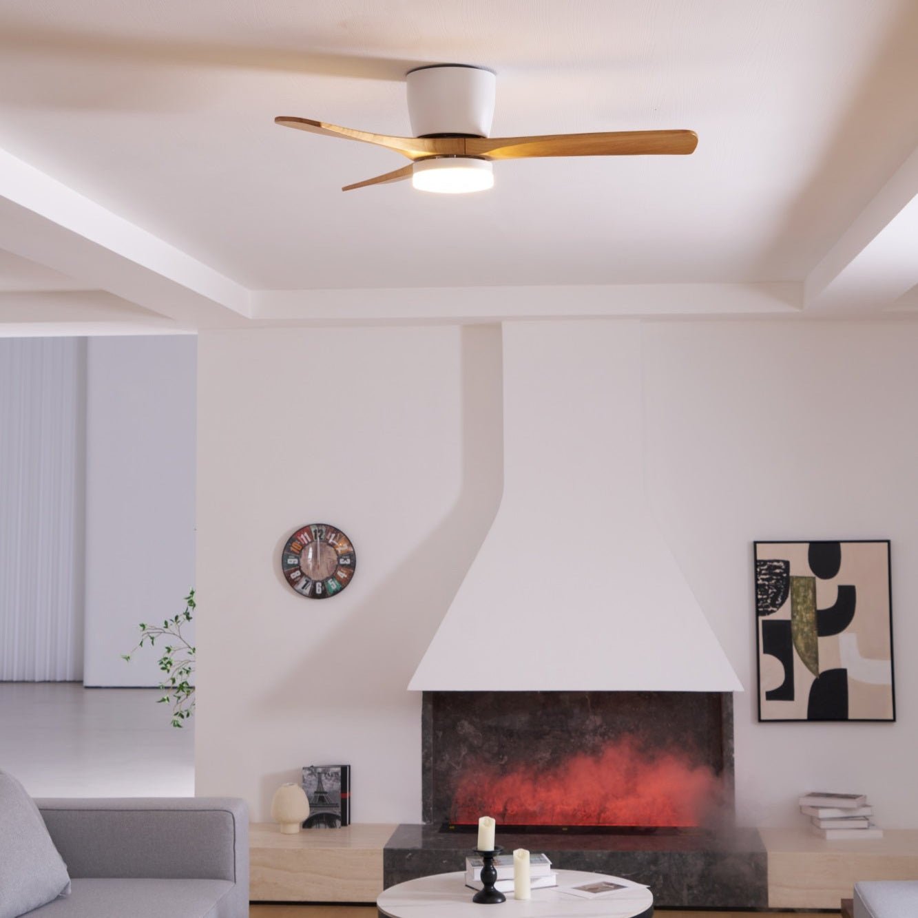 Lyio Wooden LED Ceiling Fan