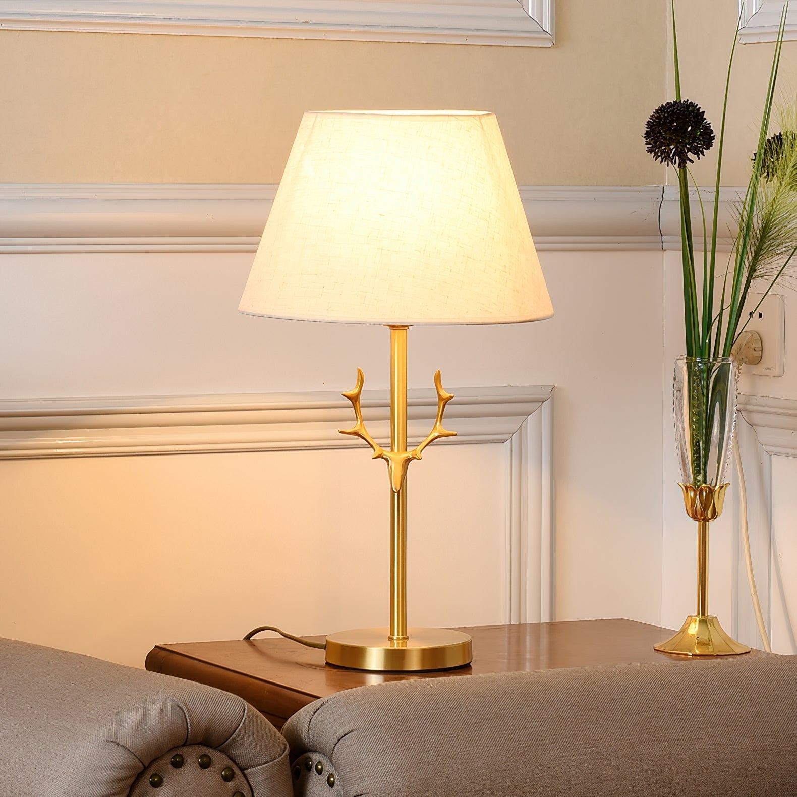 Darlo Stag Antler Table Lamp