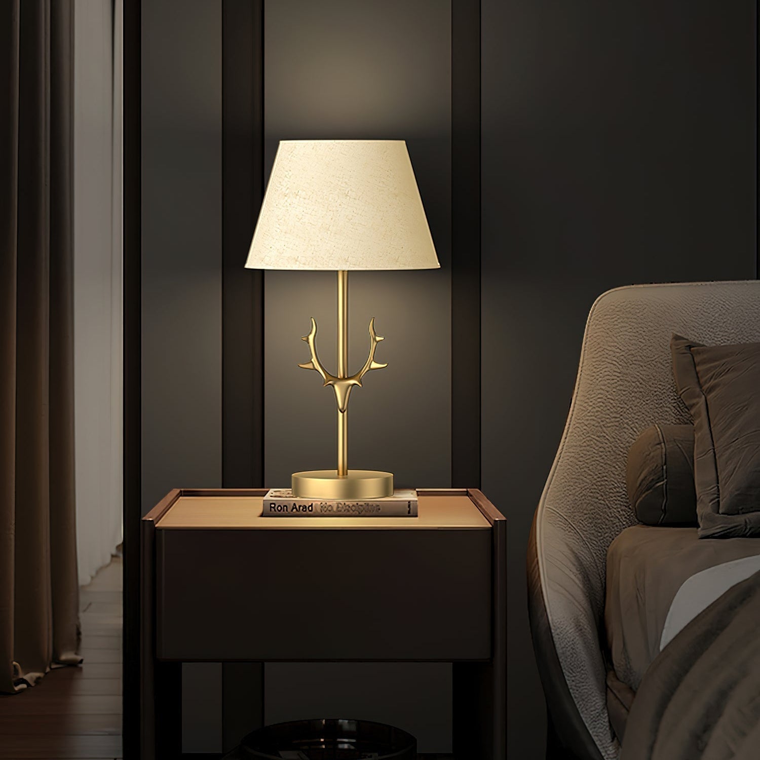 Darlo Stag Antler Table Lamp