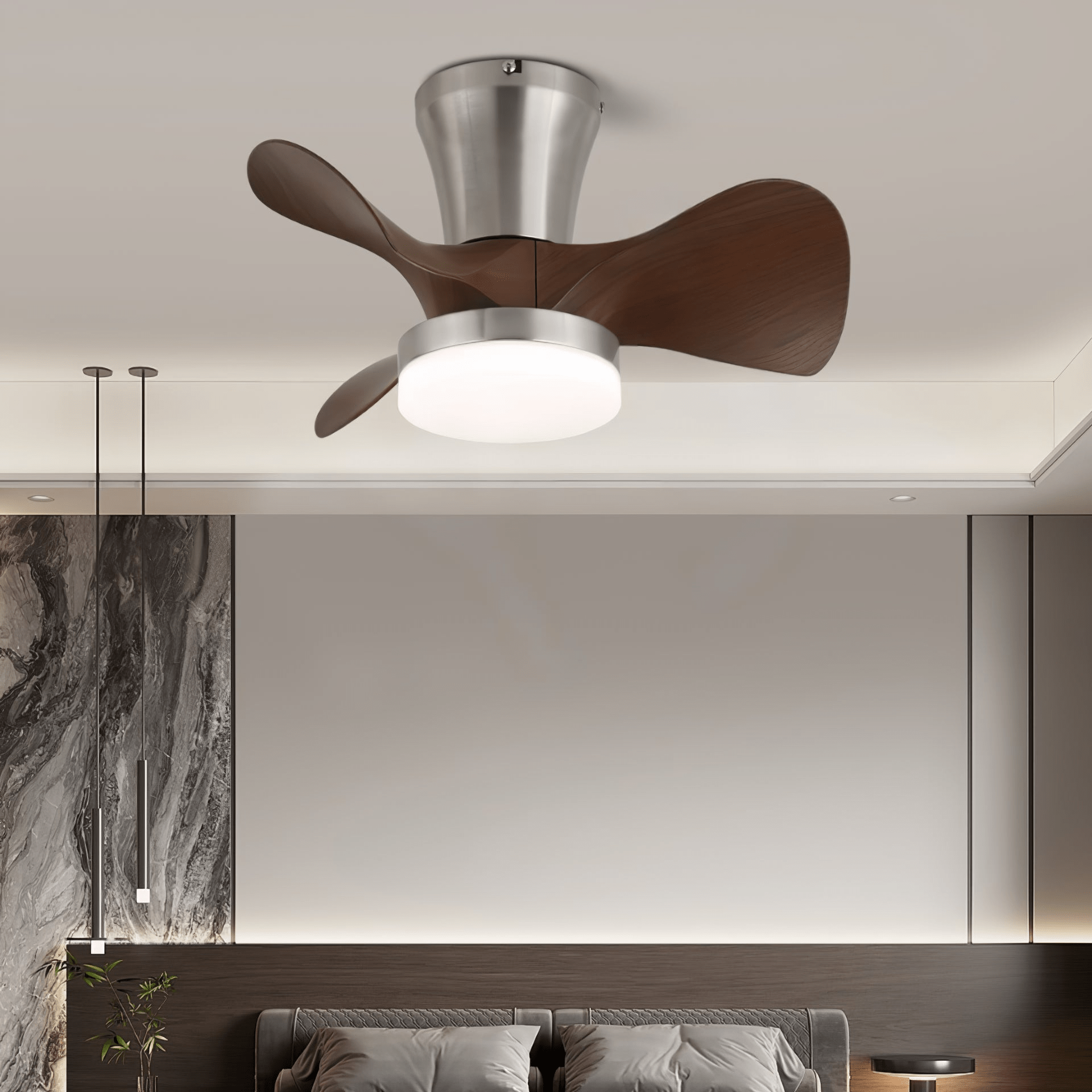 Lentavo LED Mini Ceiling Fan