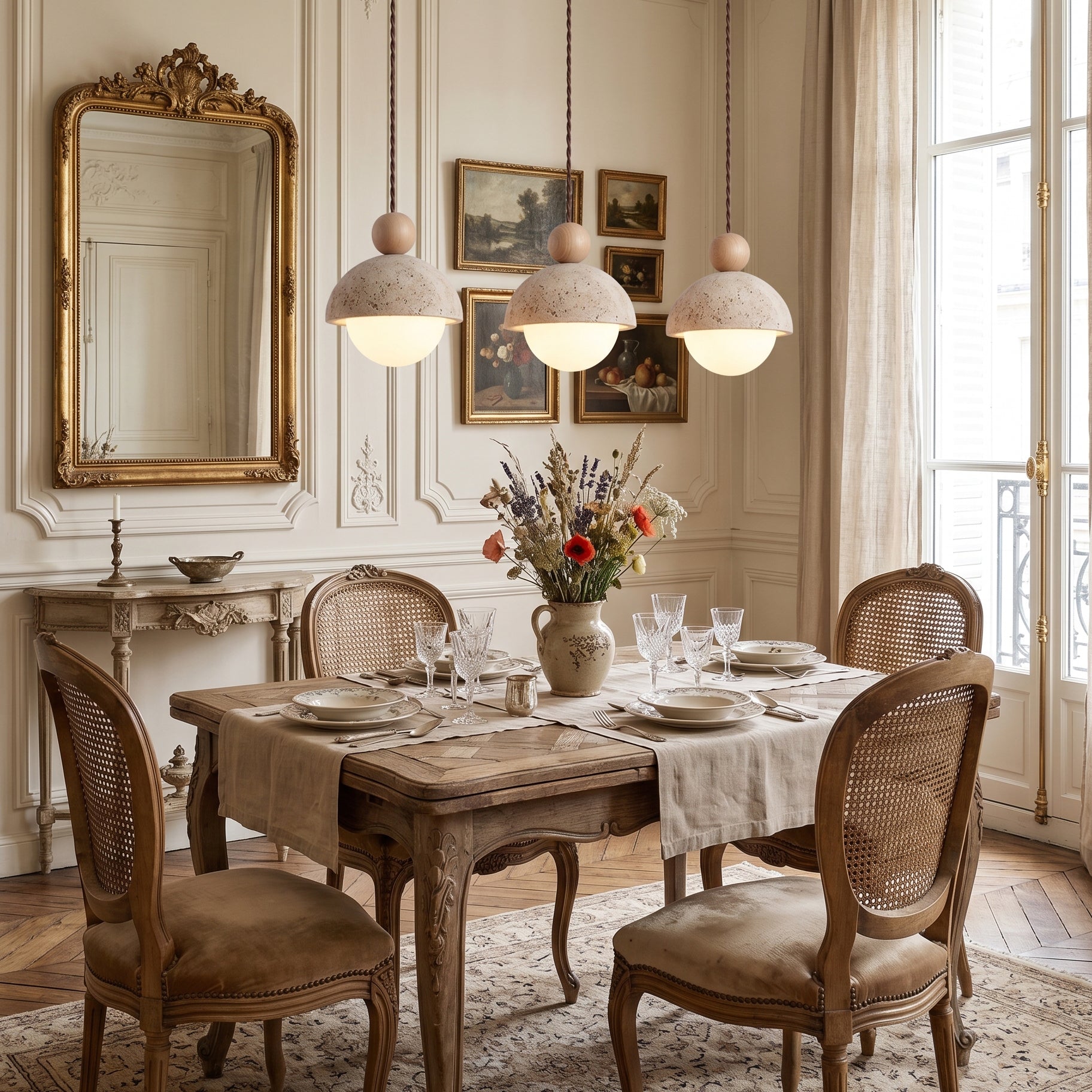 Nordale Travertine Pendant Light