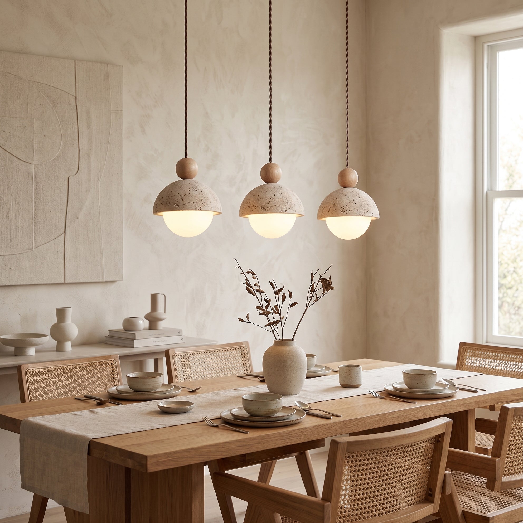 Nordale Travertine Pendant Light