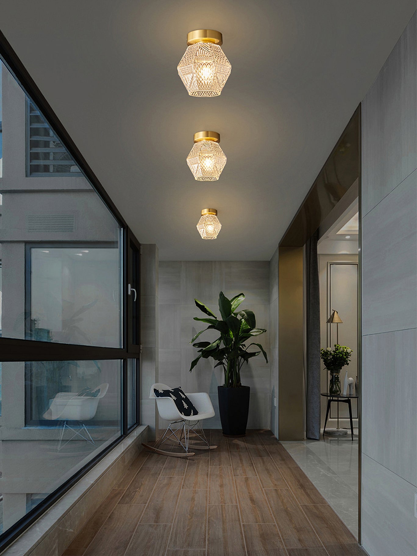 Rillton Art Deco Ceiling Light