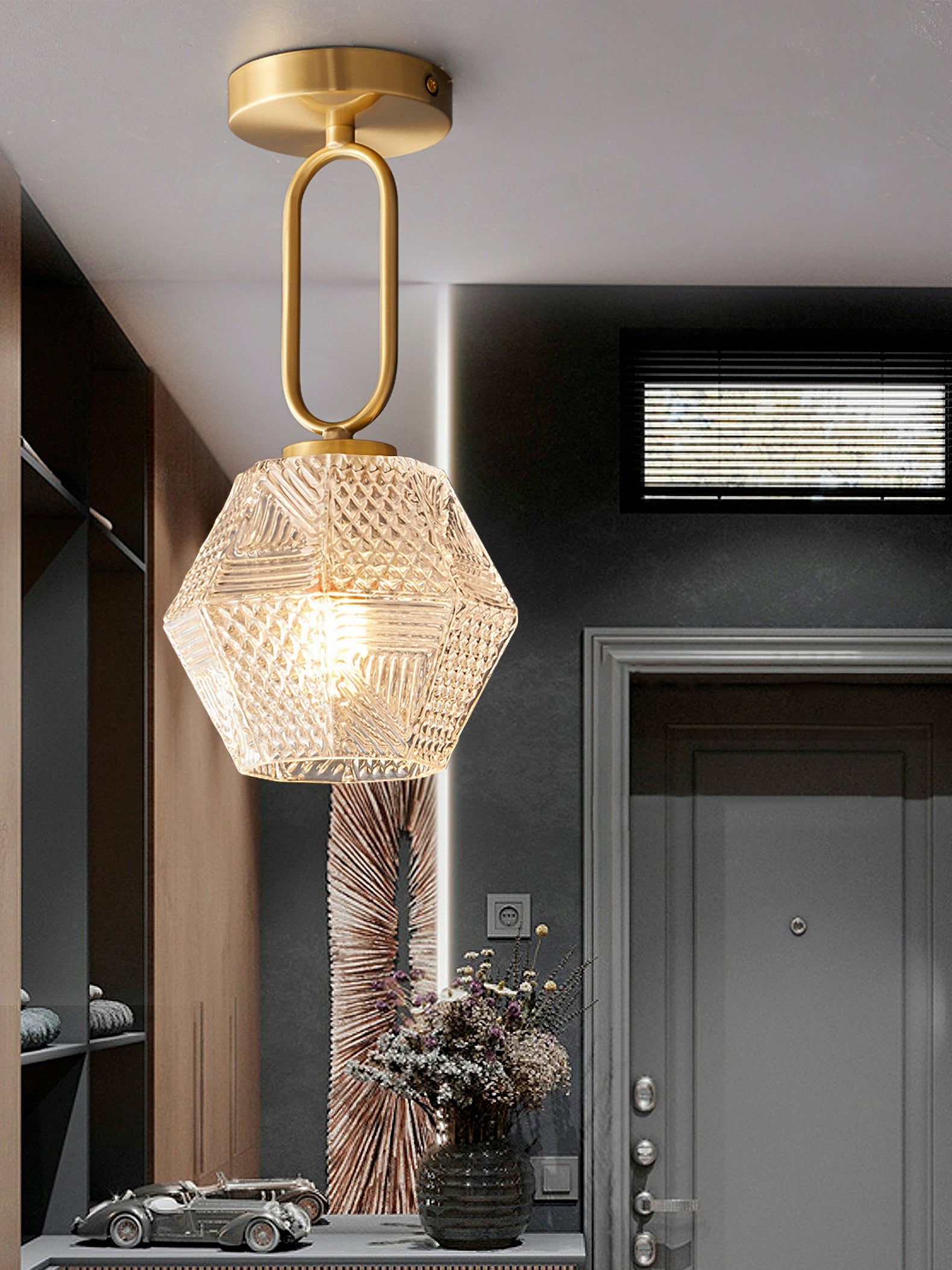 Rillton Art Deco Ceiling Light