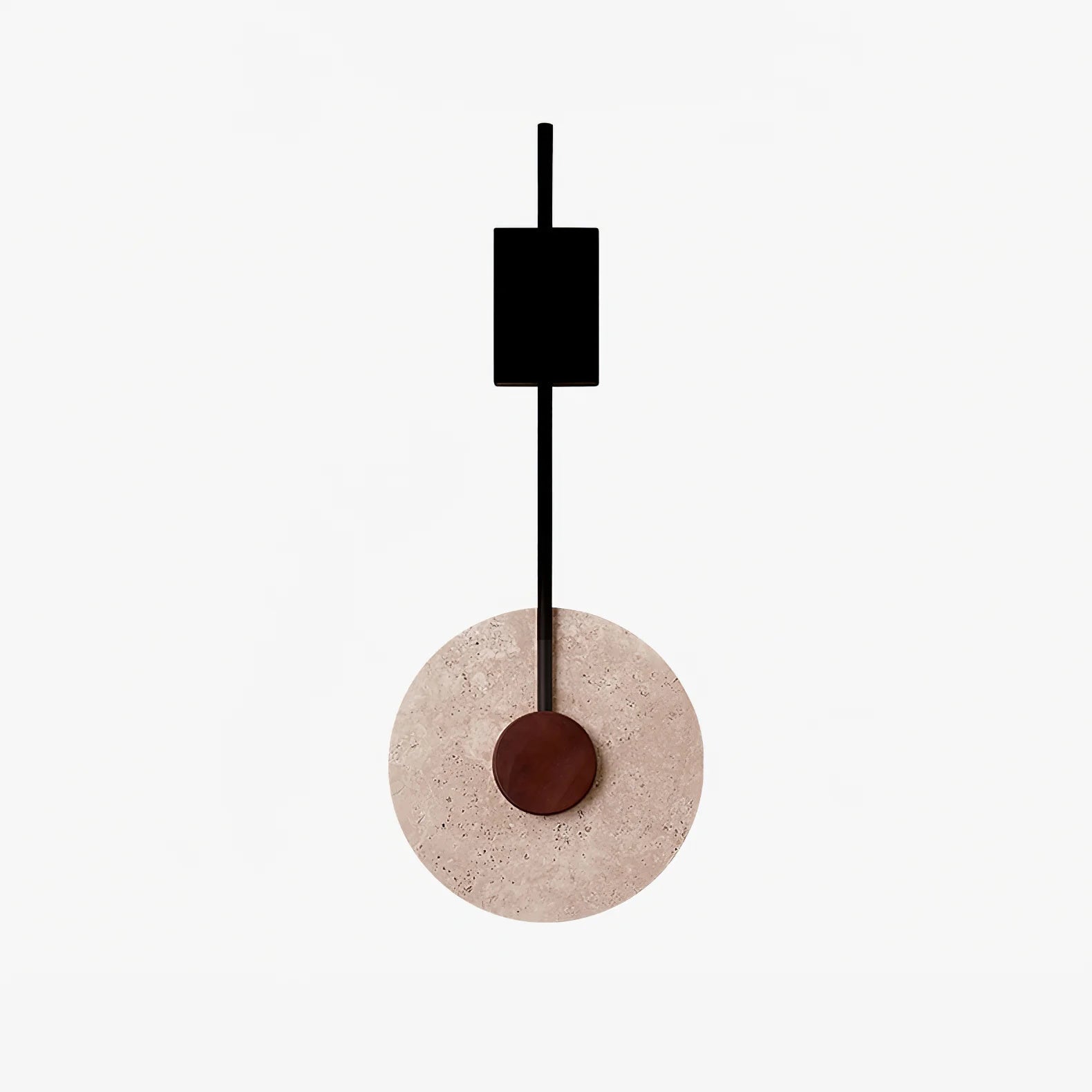 Feo Disc Travertine Wall Light