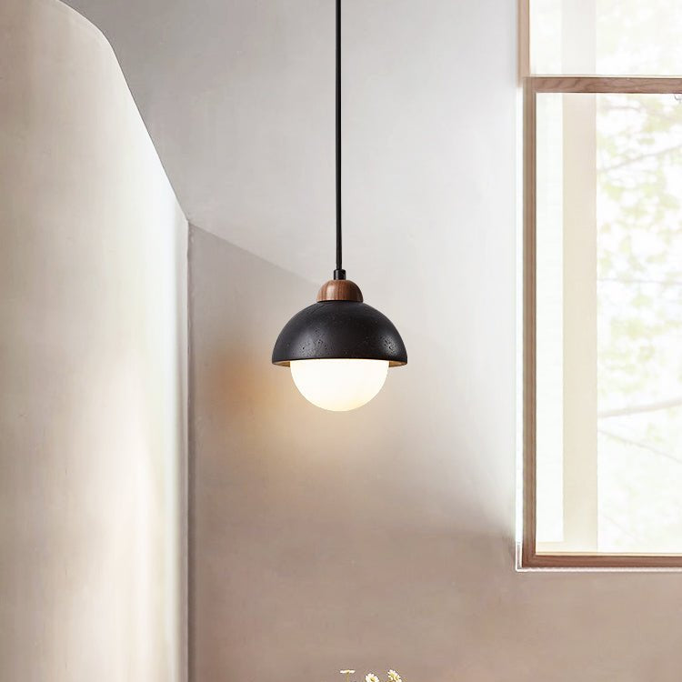 Domos Travertine Pendant Light