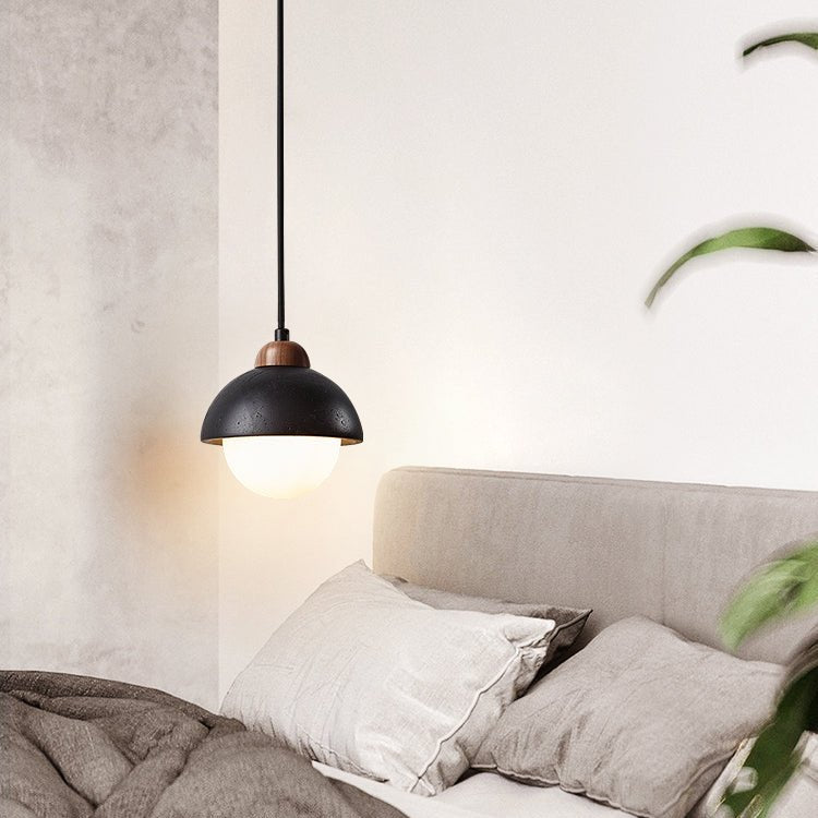 Domos Travertine Pendant Light