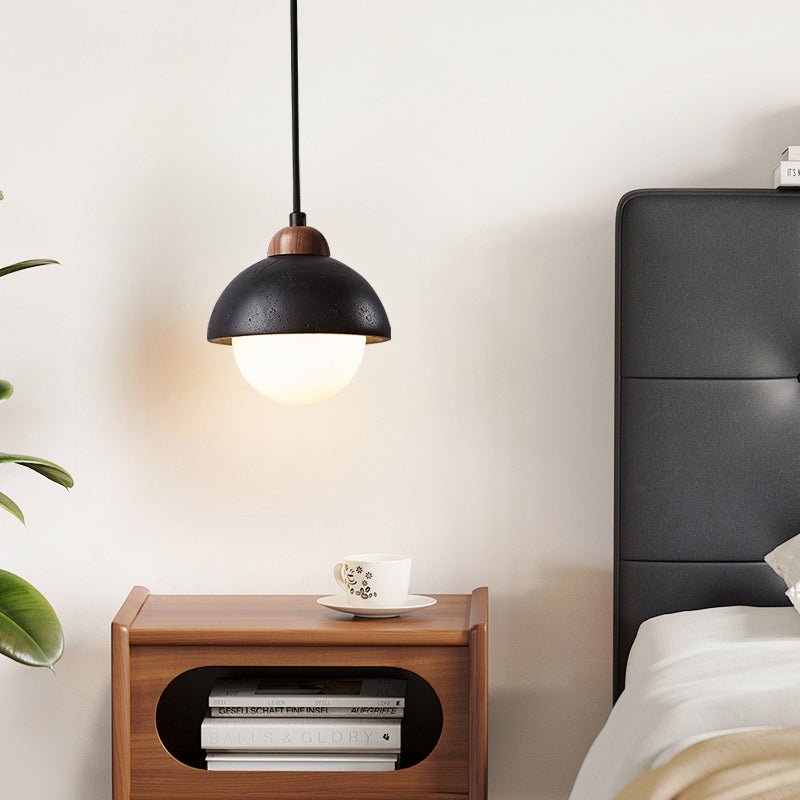 Domos Travertine Pendant Light