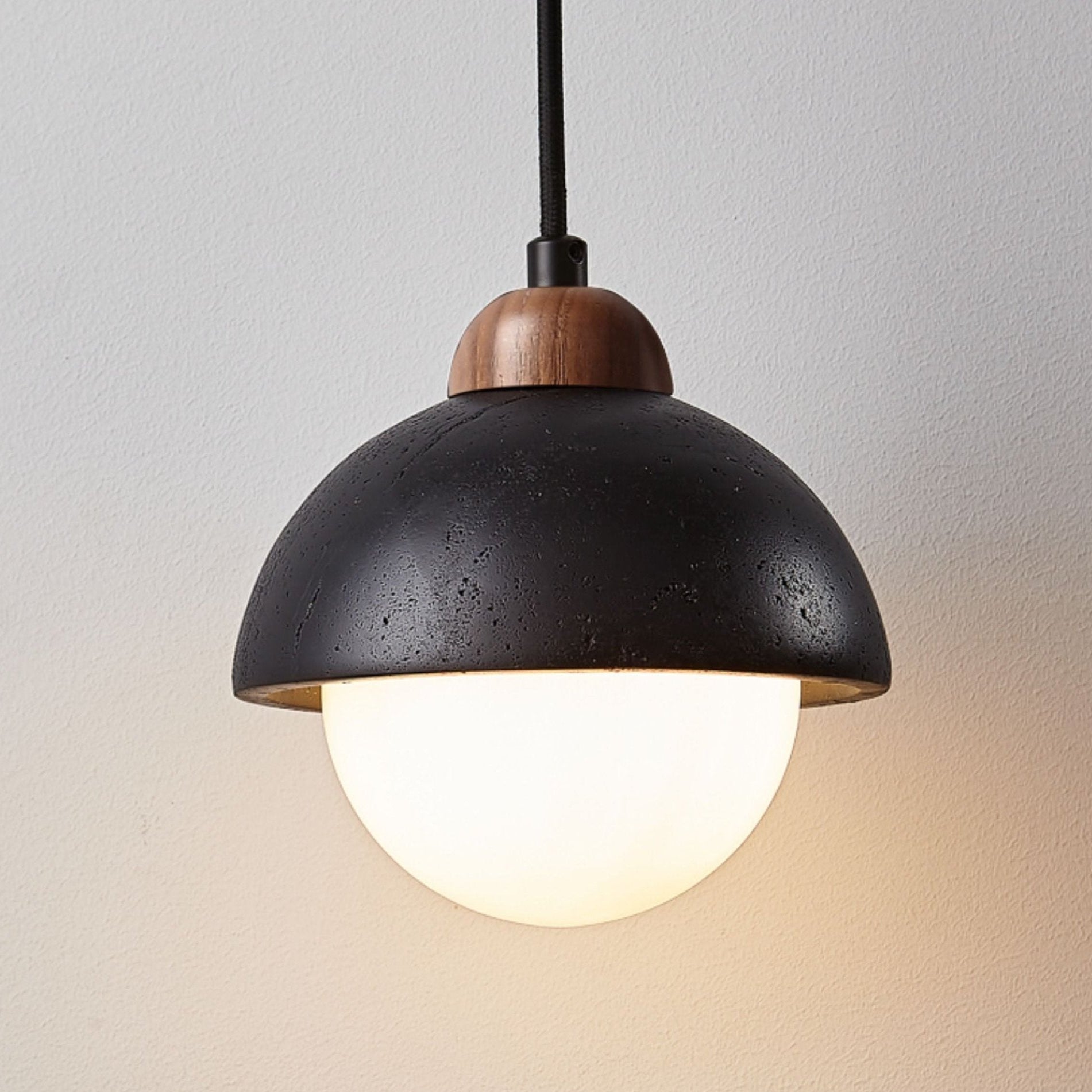 Domos Travertine Pendant Light