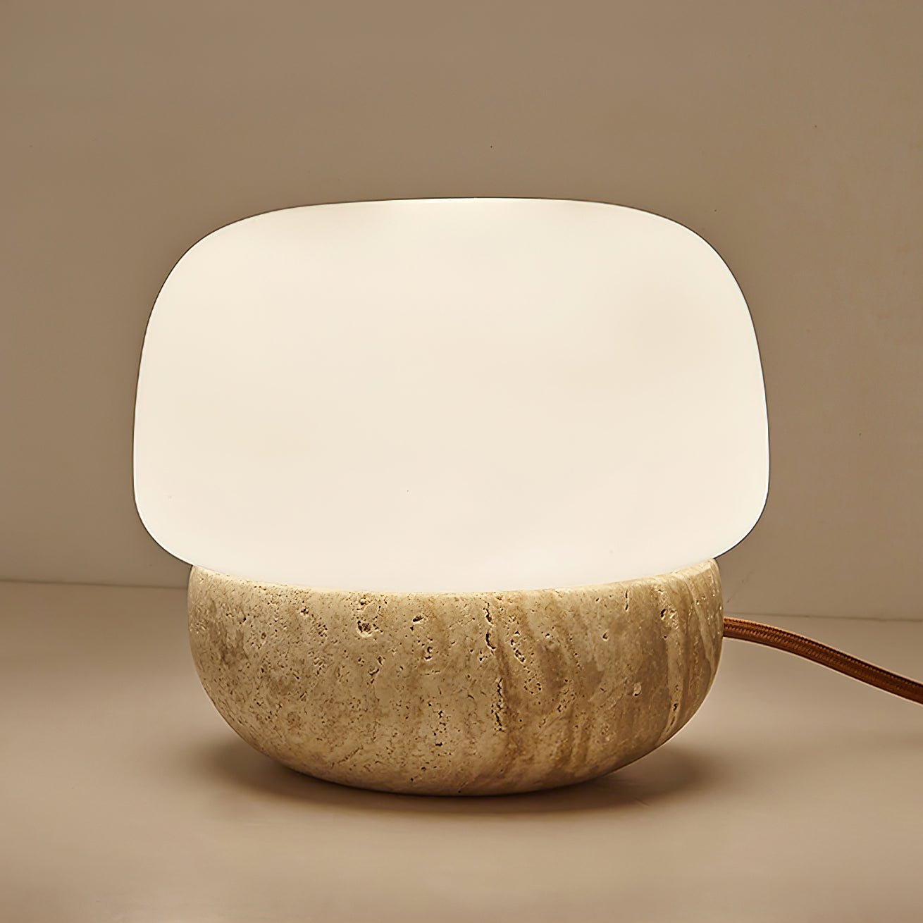 Dondus Travertine Table Lamp