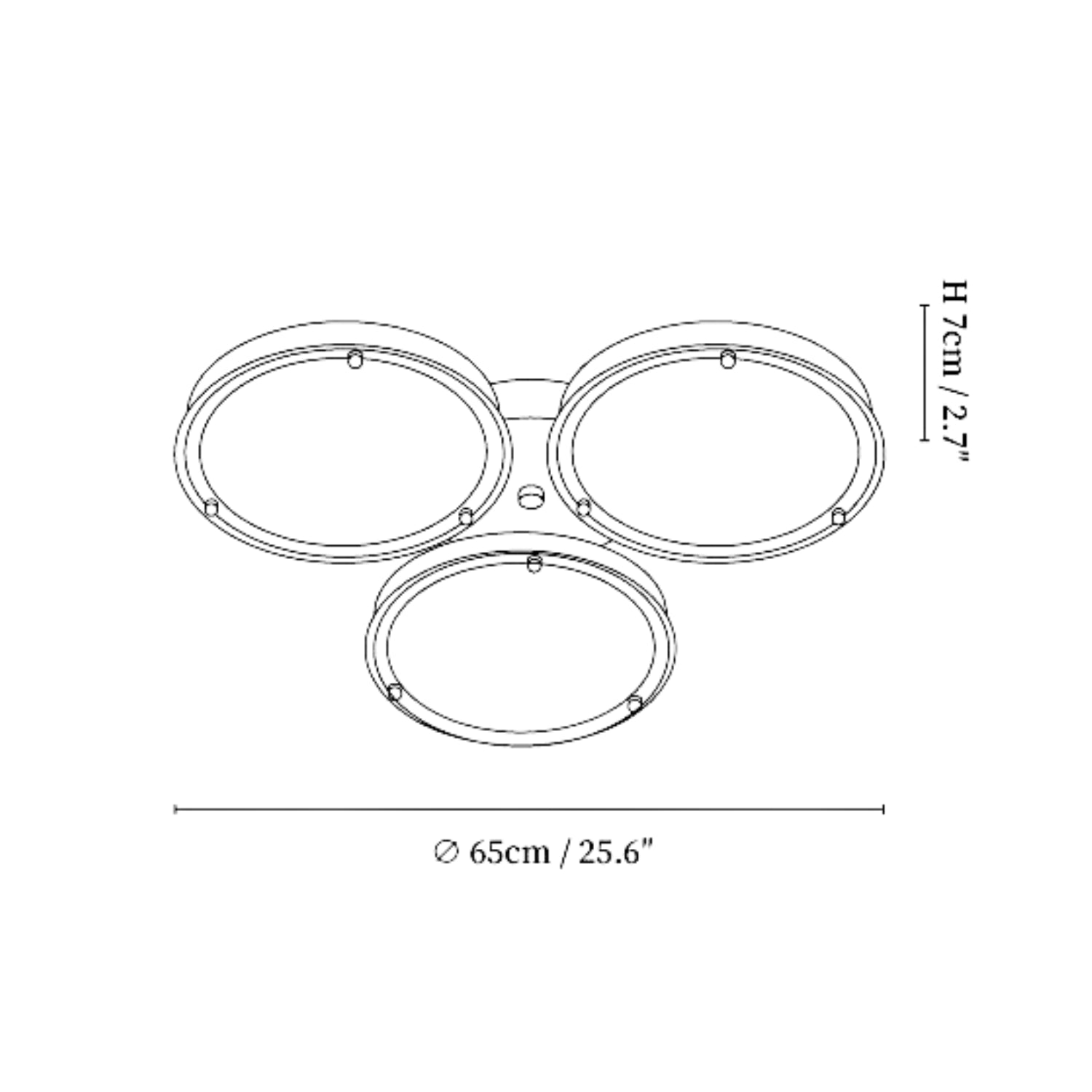 Cloa Golden Ring Design Ceiling Light