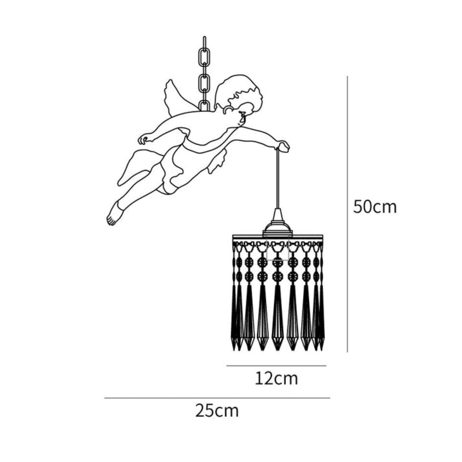 Floating Angel Pendant Light