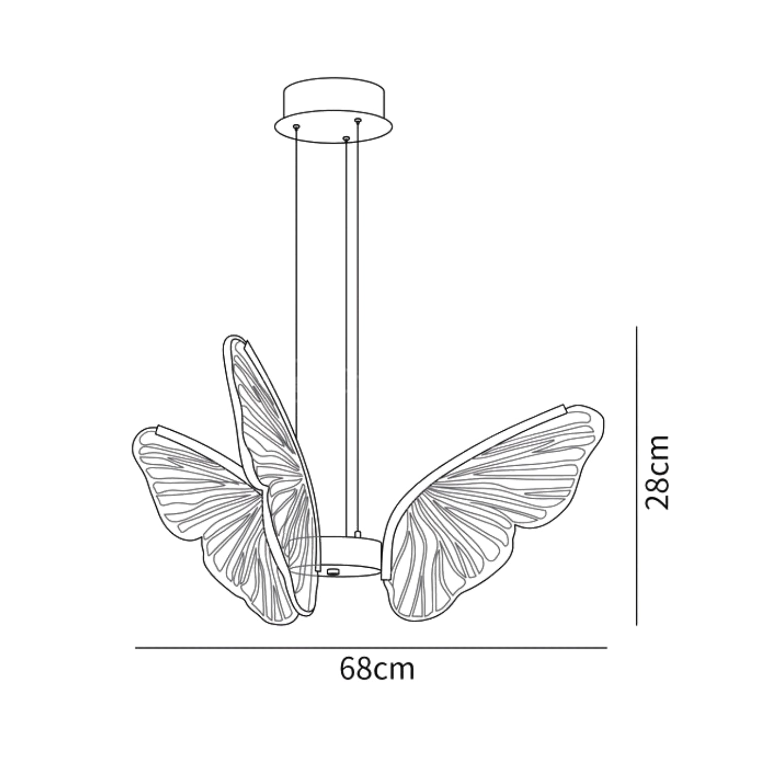 Sely Multi Butterflies Pendant Light