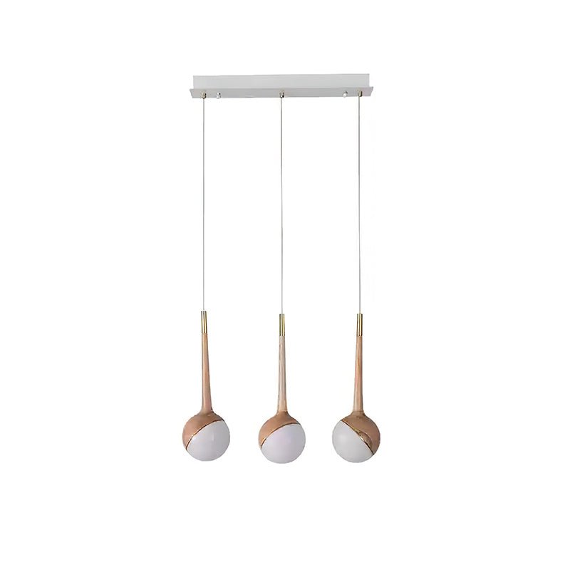 Mossy Drop Wooden Pendant Light