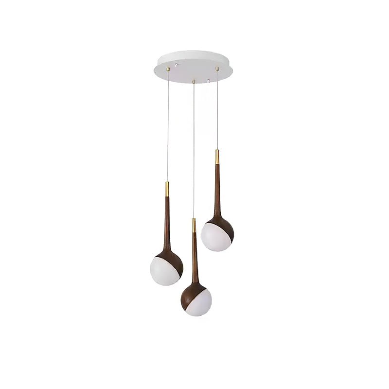 Mossy Drop Wooden Pendant Light