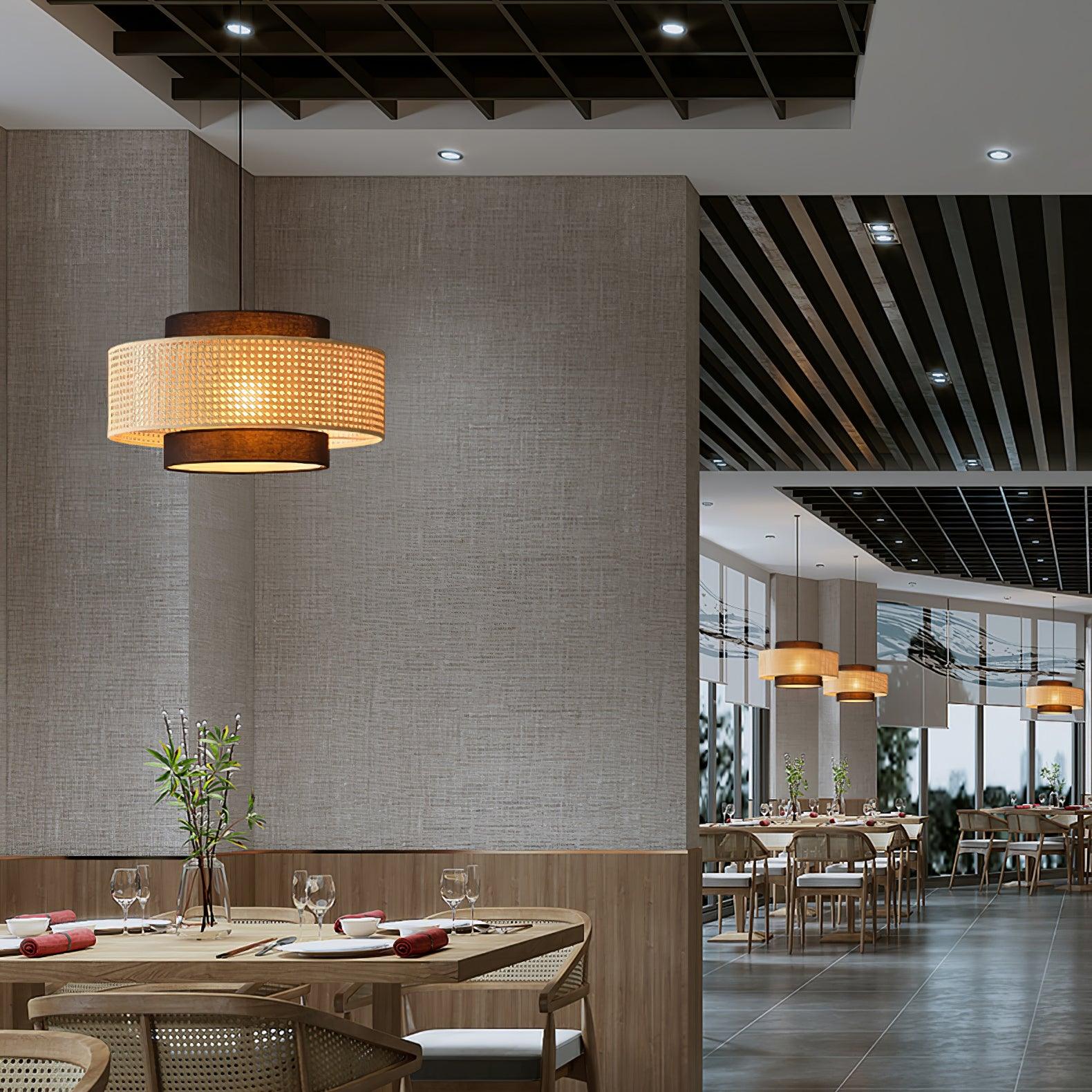 Delurso Japandi Style Pendant Light