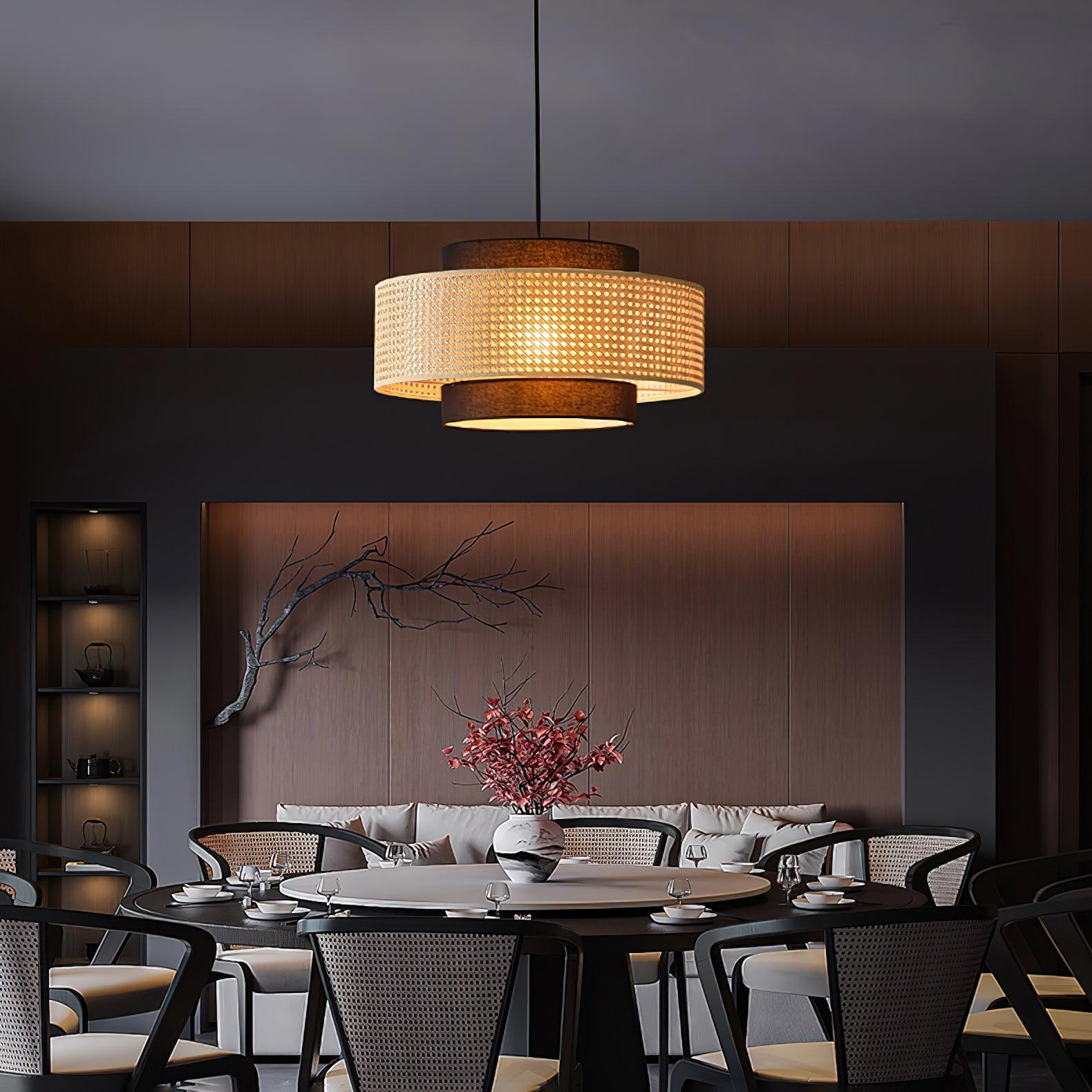 Delurso Japandi Style Pendant Light