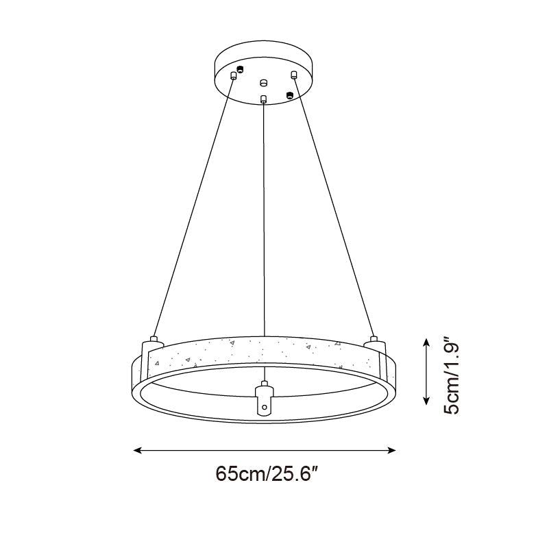 Ecolaze Natural Stone Pendant Light