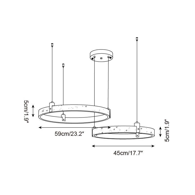Ecolaze Natural Stone Pendant Light