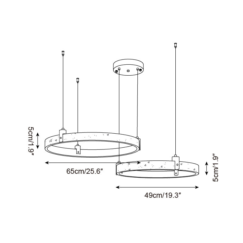 Ecolaze Natural Stone Pendant Light