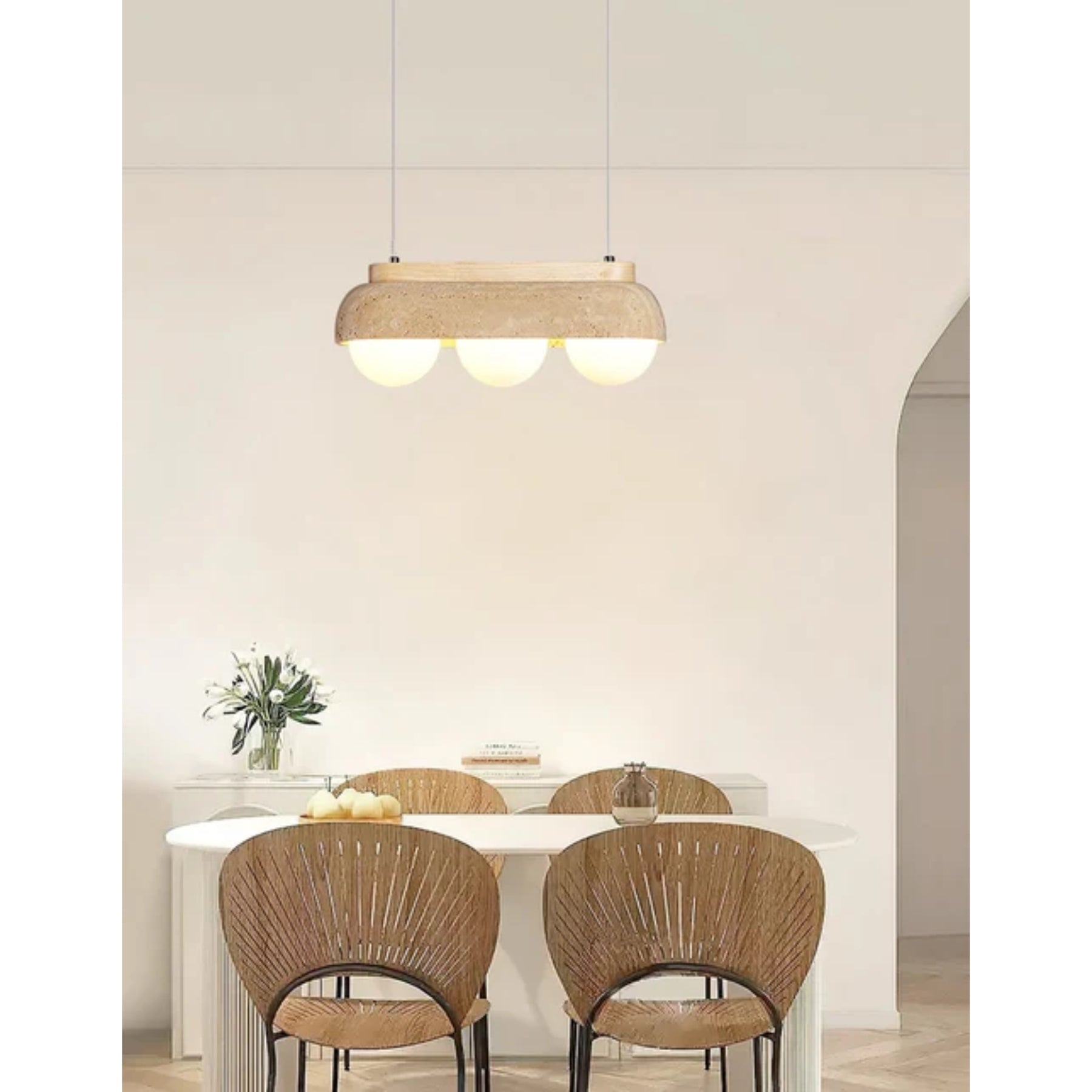 Ewosyn Natural Stone Pendant Light