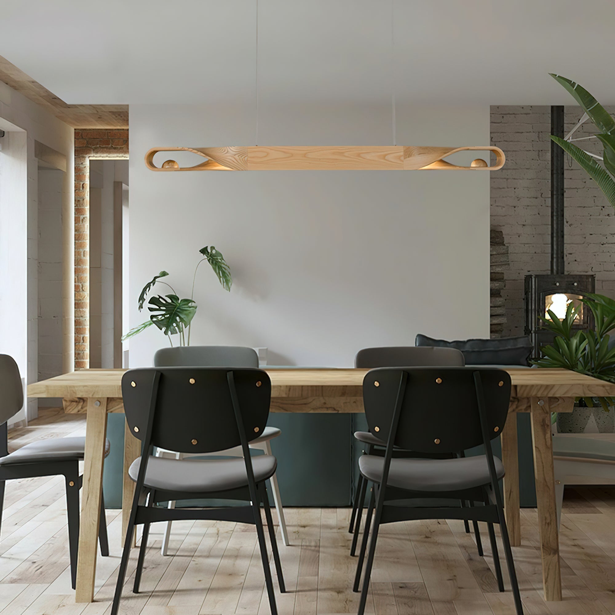 Elowis Wooden Pendant Light