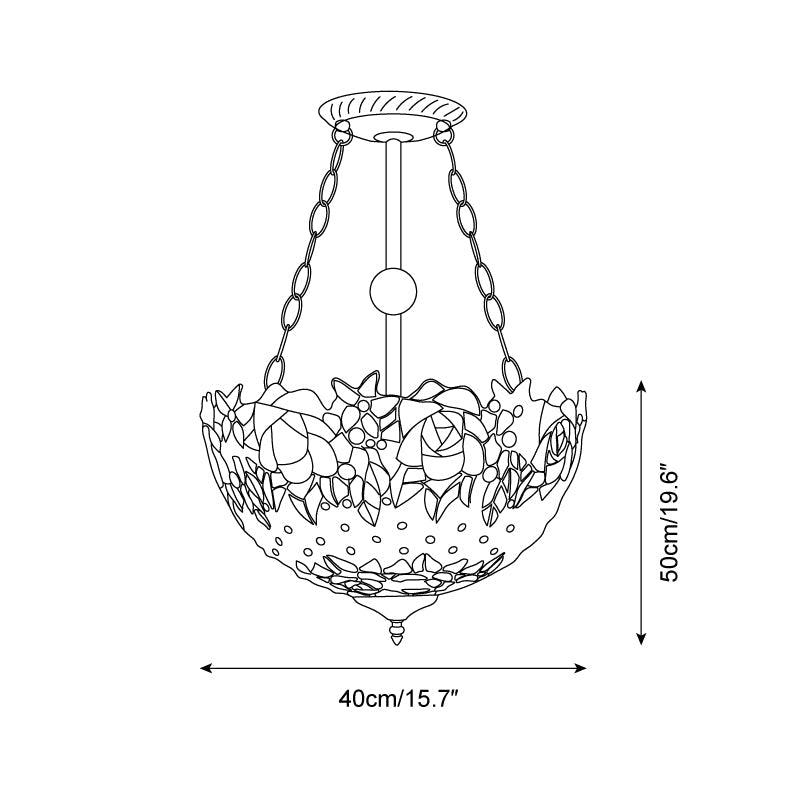 Lentysa Tiffany Ceiling Light